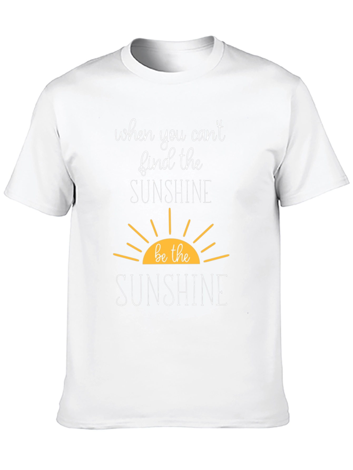 Black Be The Sunshine Graphic Tee - Inspirational T-Shirt view 10