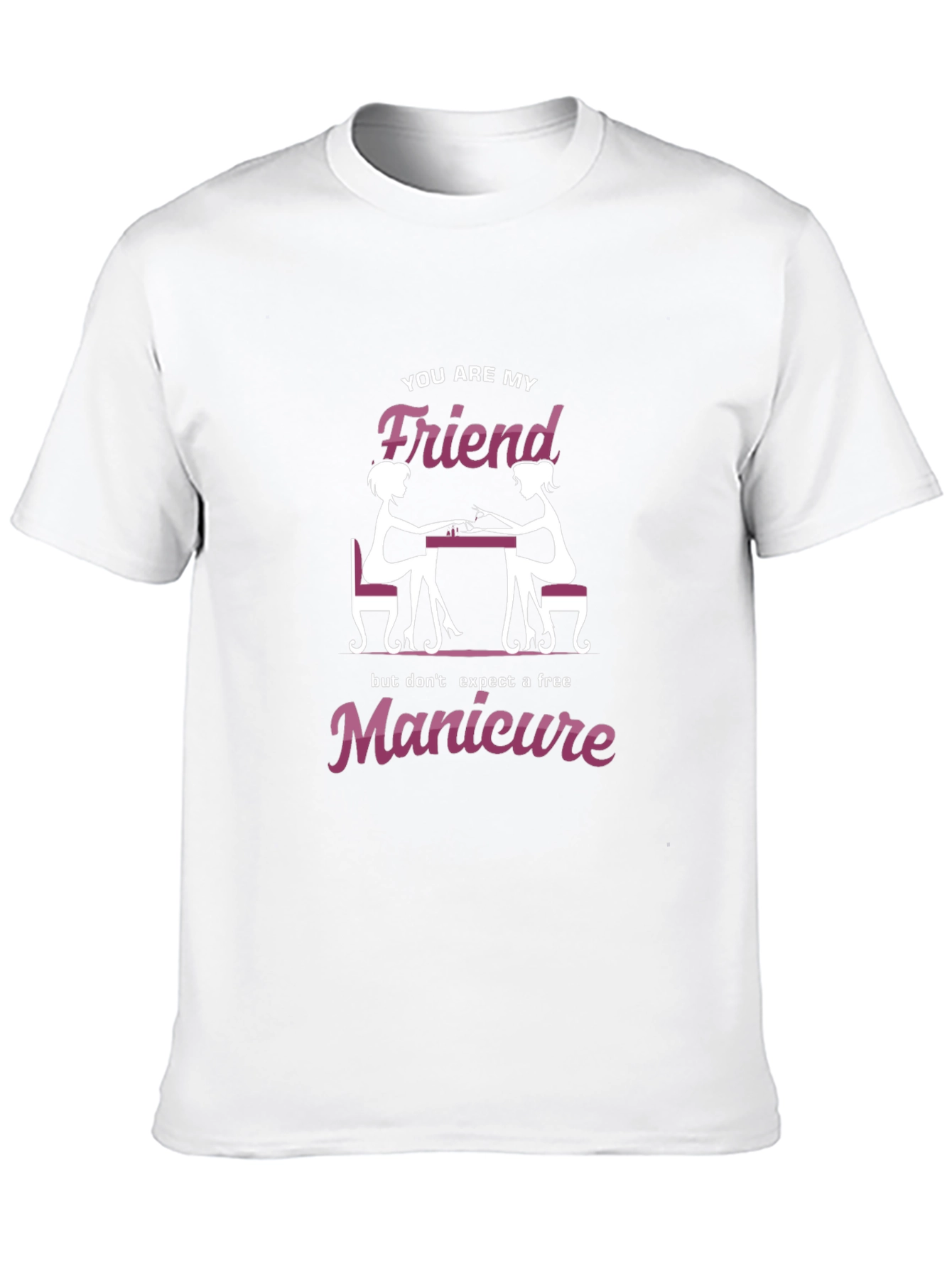 Black Friend Manicure Graphic Tee - Unisex T-Shirt view 10