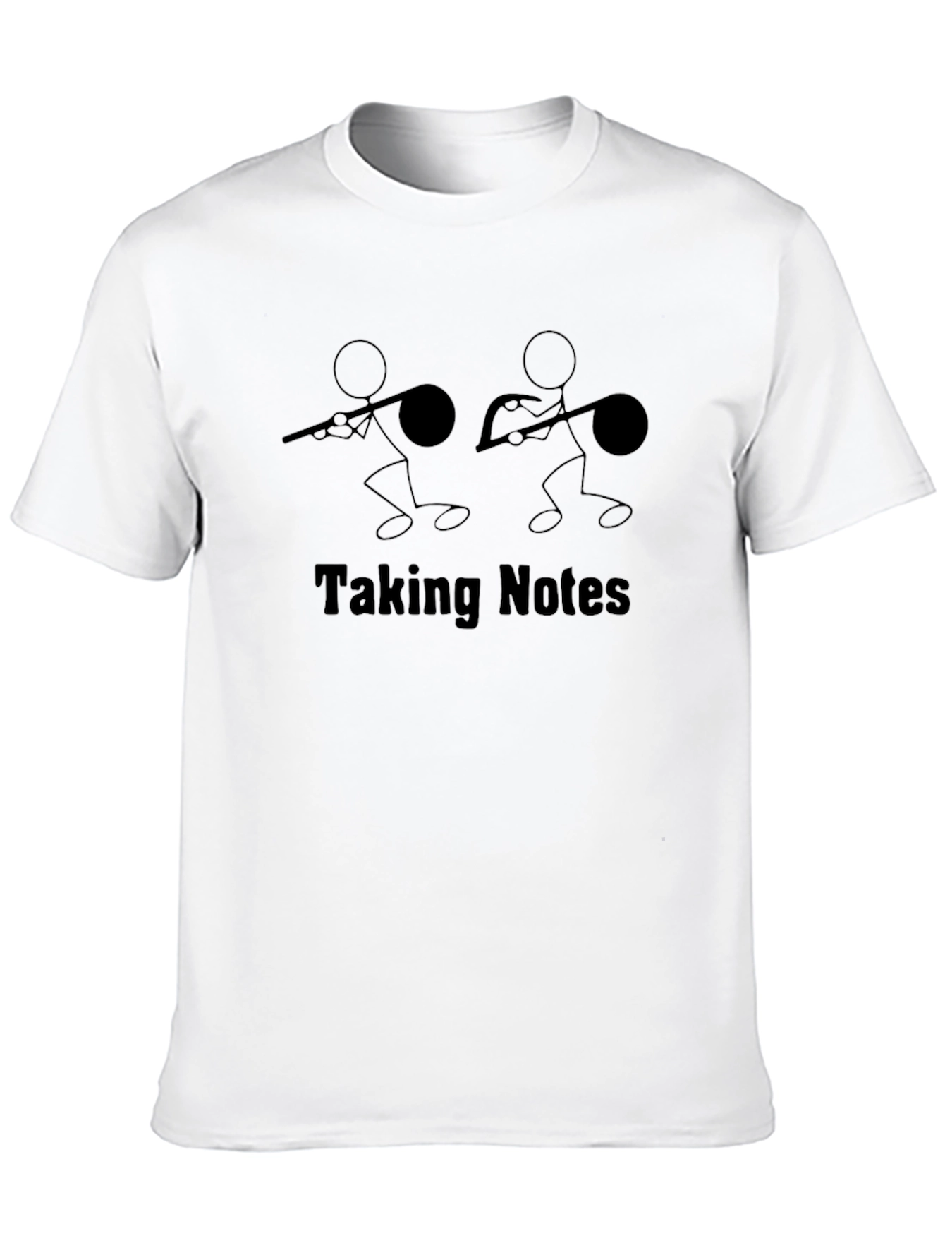 Black Taking Notes Graphic Tee view 10