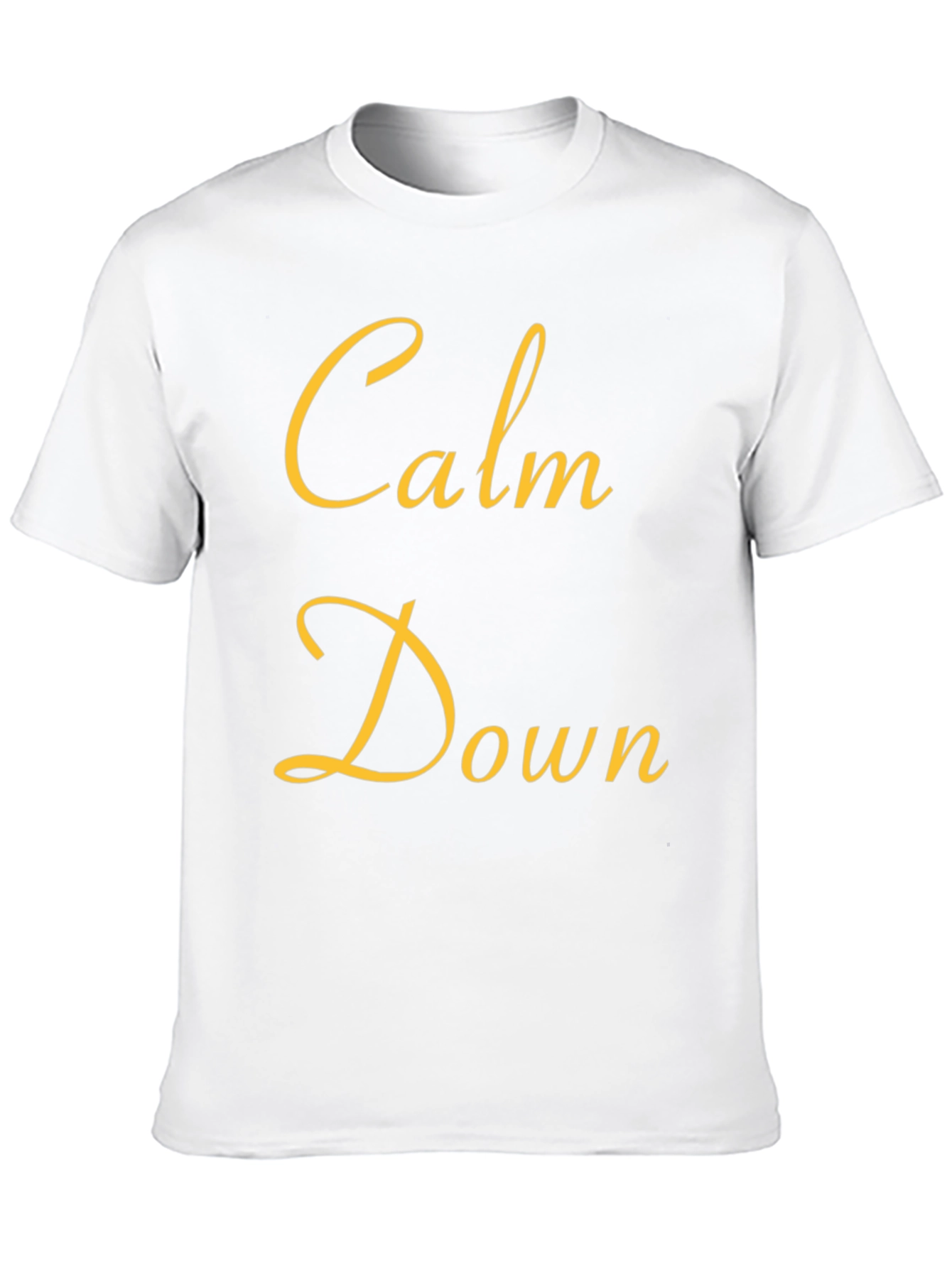 Black Calm Down Graphic Tee - Relaxed Fit Black T-Shirt view 10