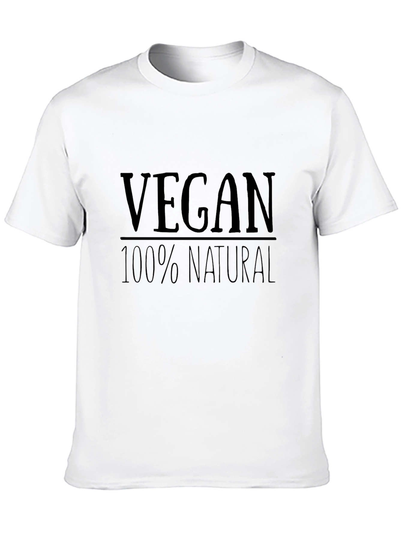 Black Vegan 100% Natural Black T-Shirt view 10