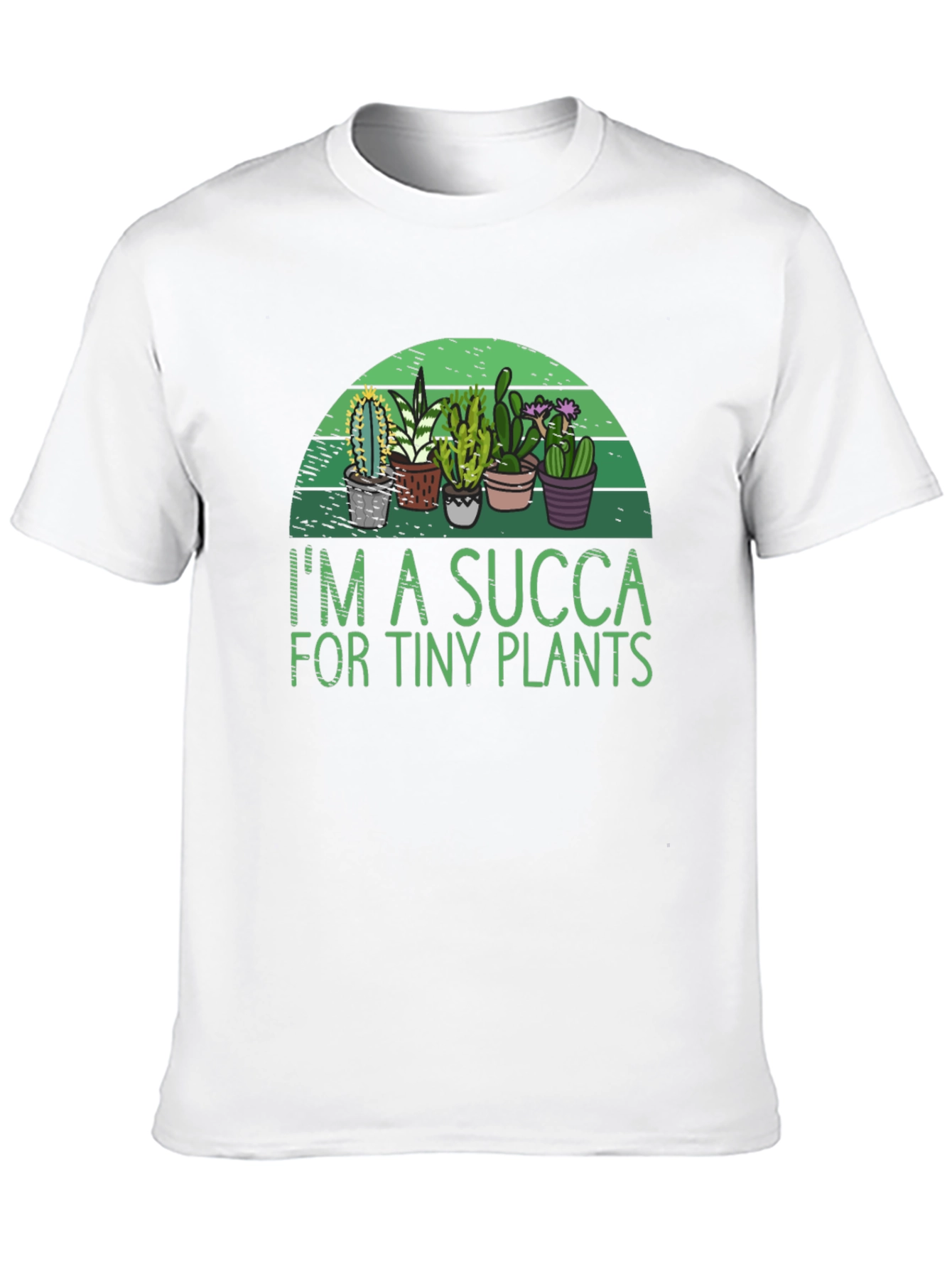 Black I'm a SUCCA for Tiny Plants Graphic T-Shirt view 10