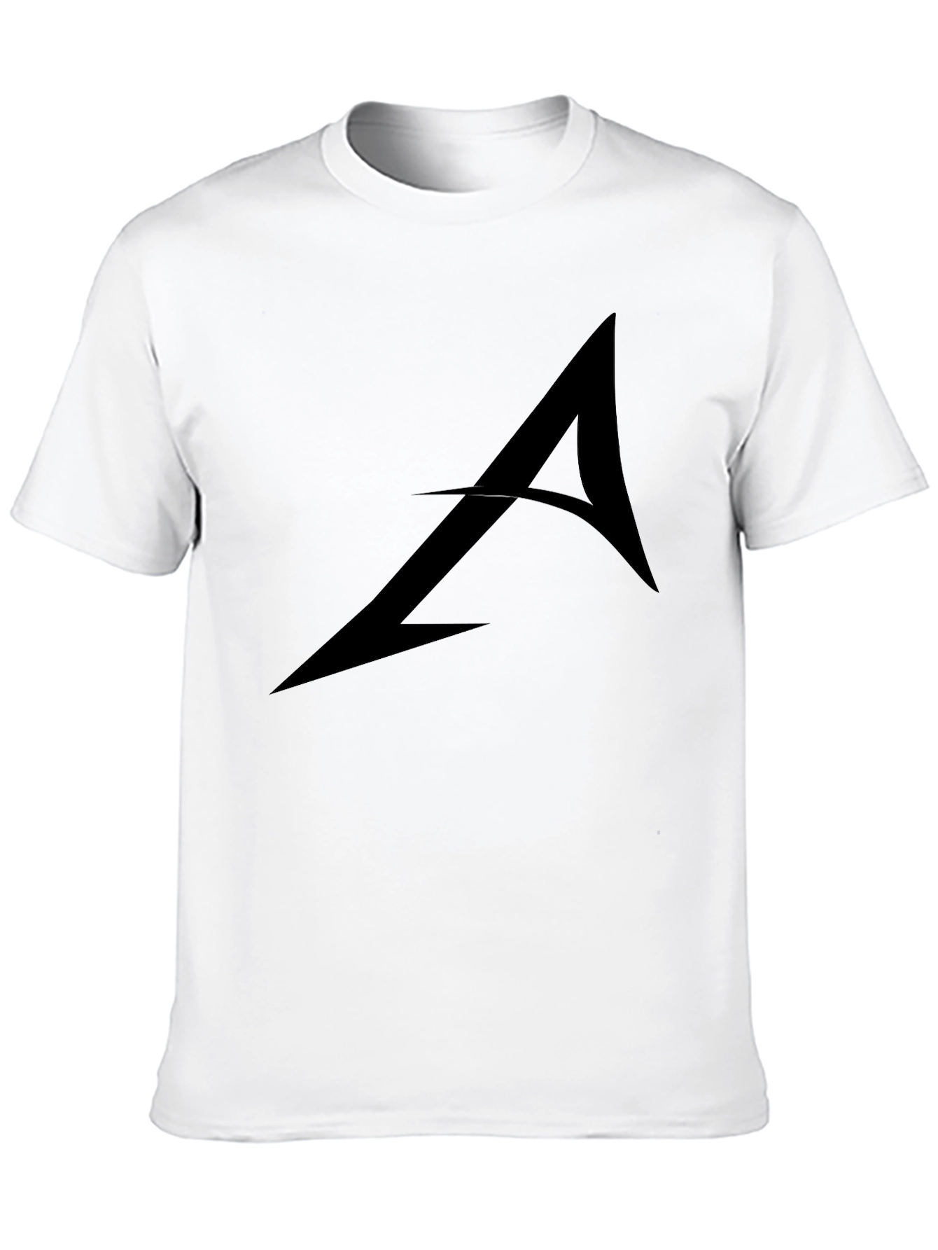 Black Stylish Black Graphic Tee - Arrow Design view 10