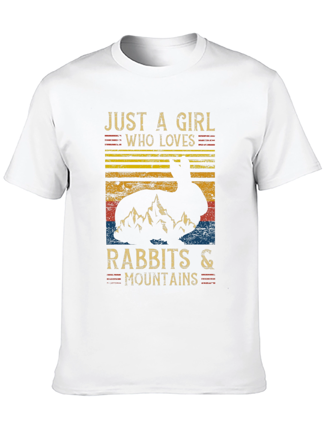 Black Rabbit and Mountains T-Shirt - Nature Lover Tee view 10