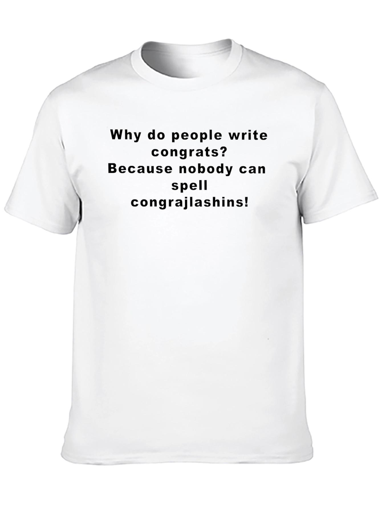 Black Funny Congrajlashins T-Shirt view 10
