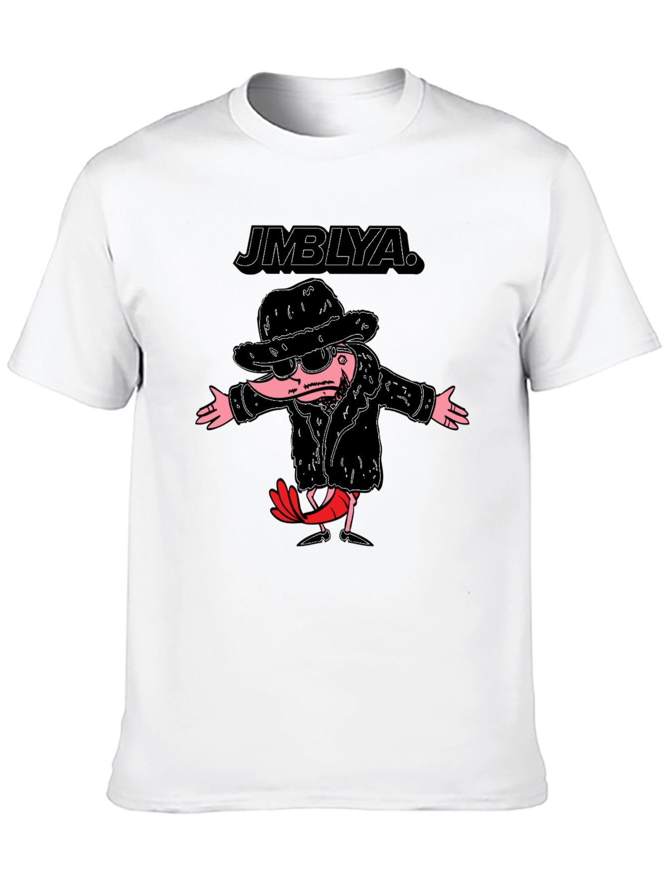 Black JMBLYA Graphic T-Shirt - Quirky Cartoon Tee view 10