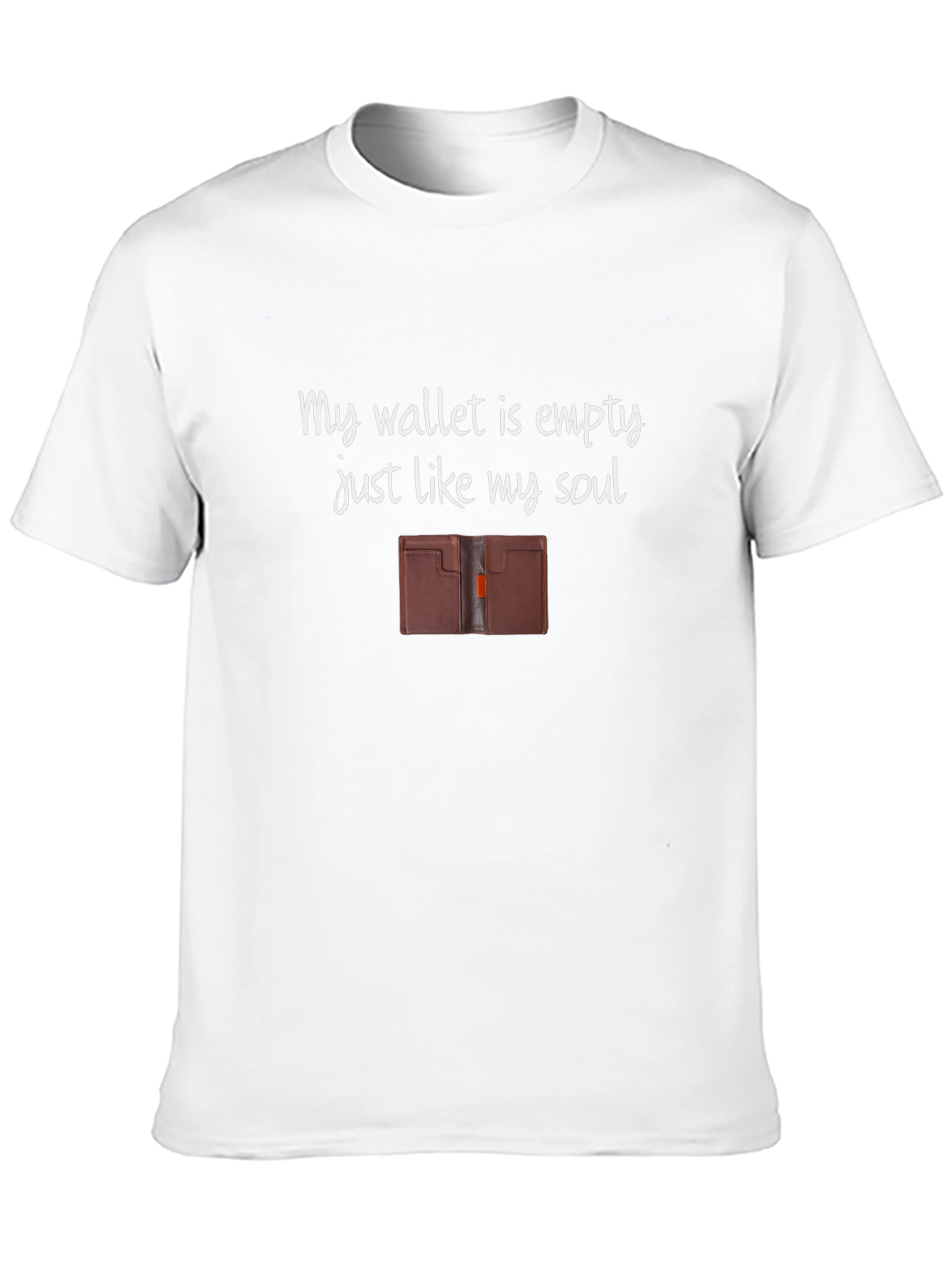 Black Empty Wallet Empty Soul Graphic Tee view 10