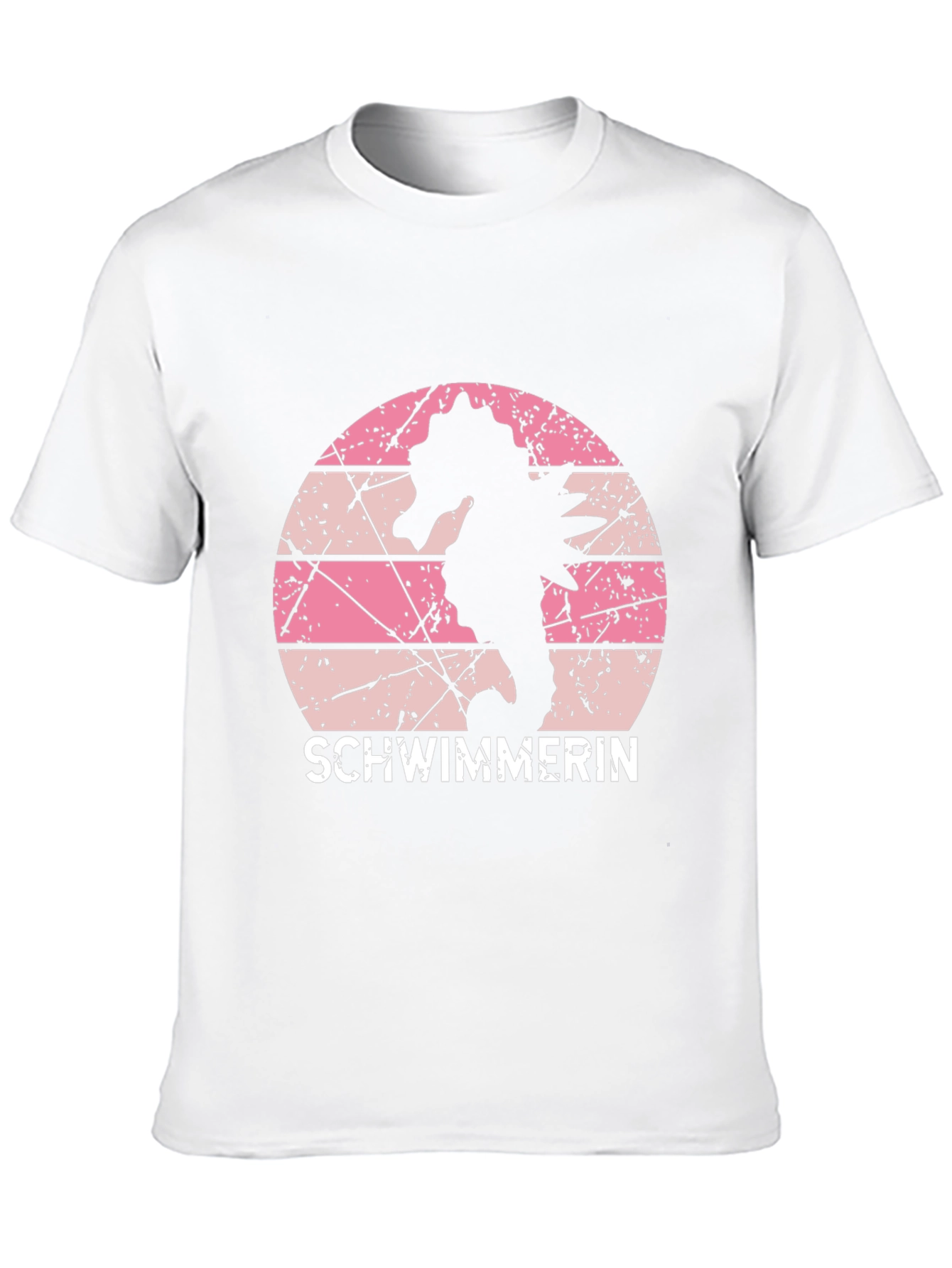 Black Vintage Seahorse Swimmer T-Shirt view 10