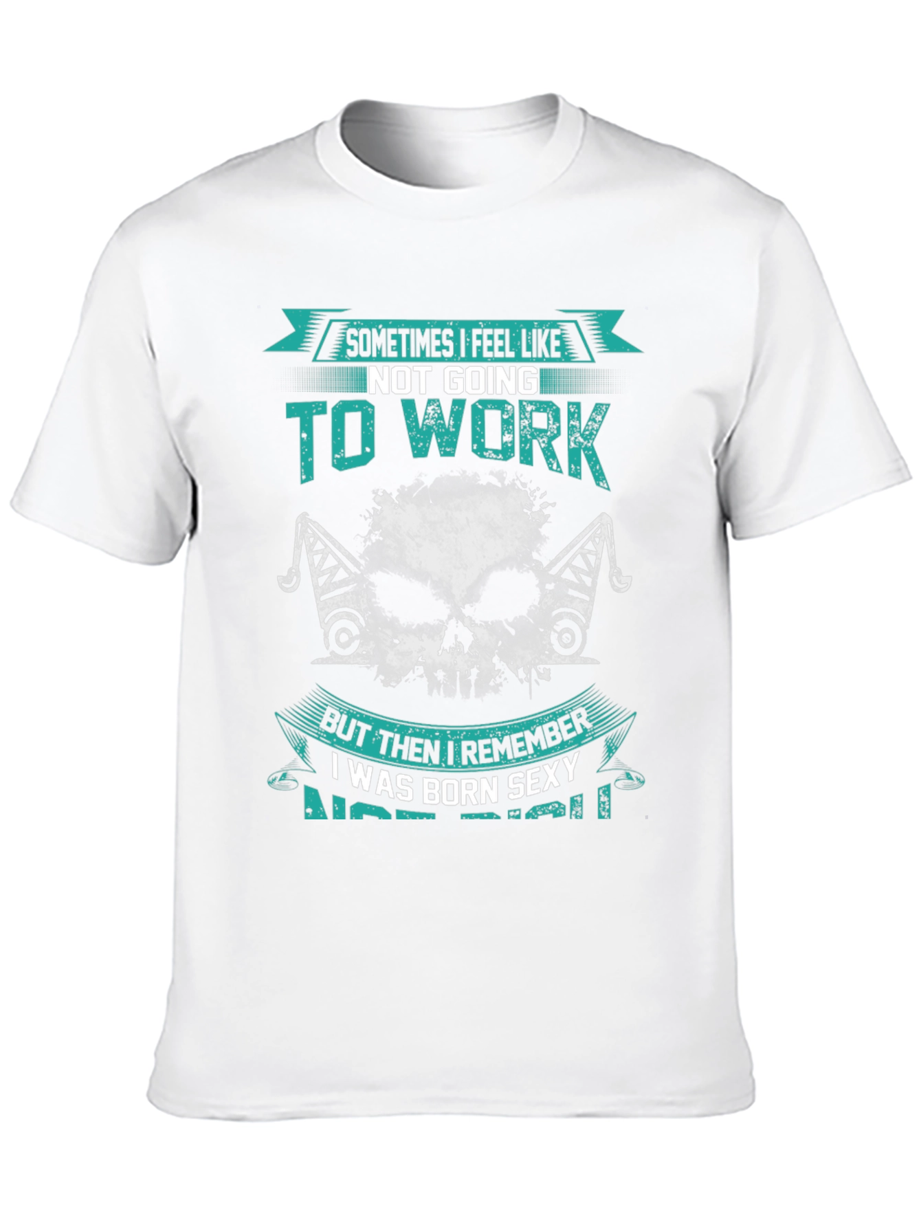 Black Funny Graphic T-Shirt: Born Sexy, Not Rich view 10