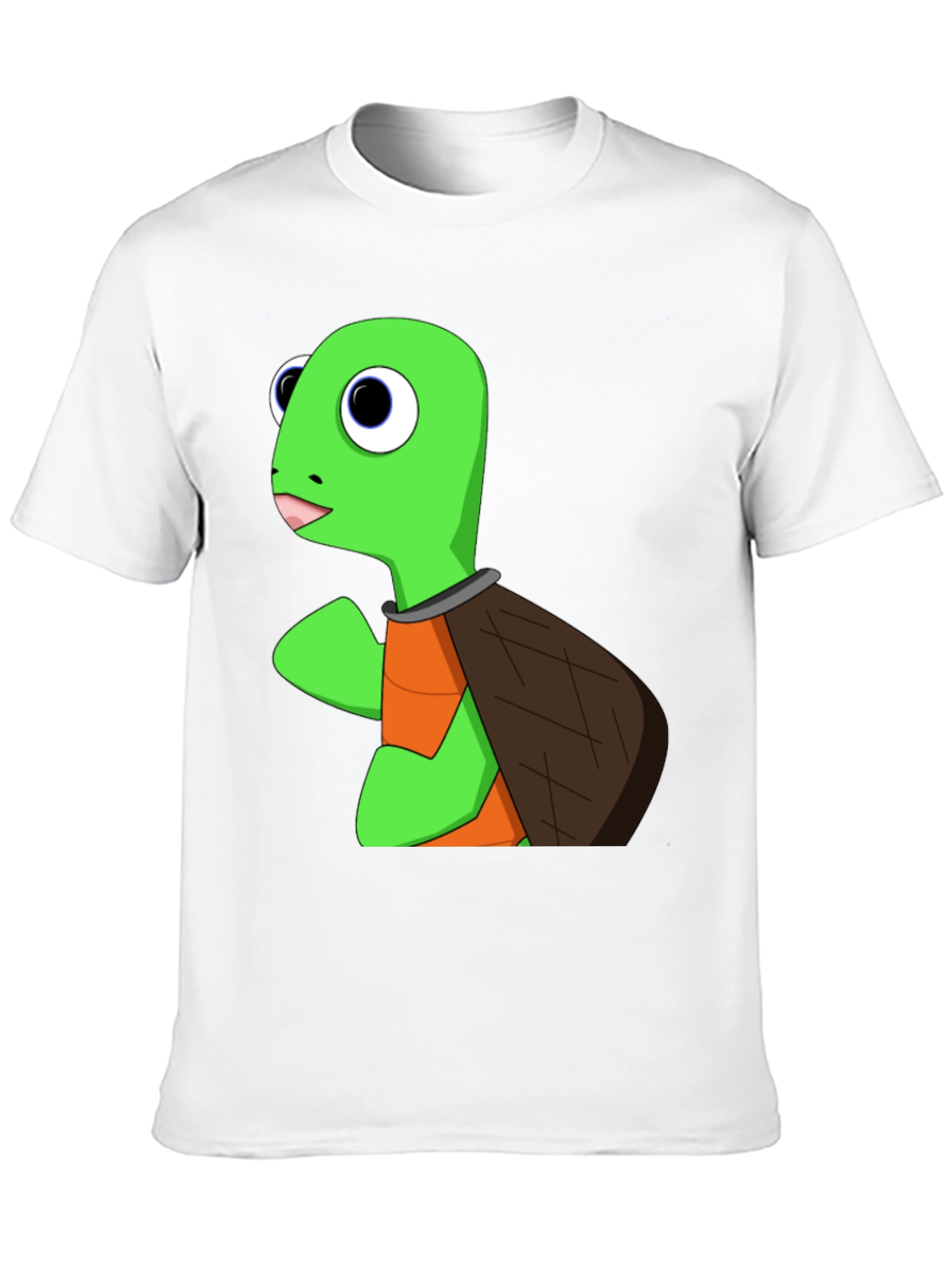 Black Cartoon Turtle Graphic Tee - Black view 10