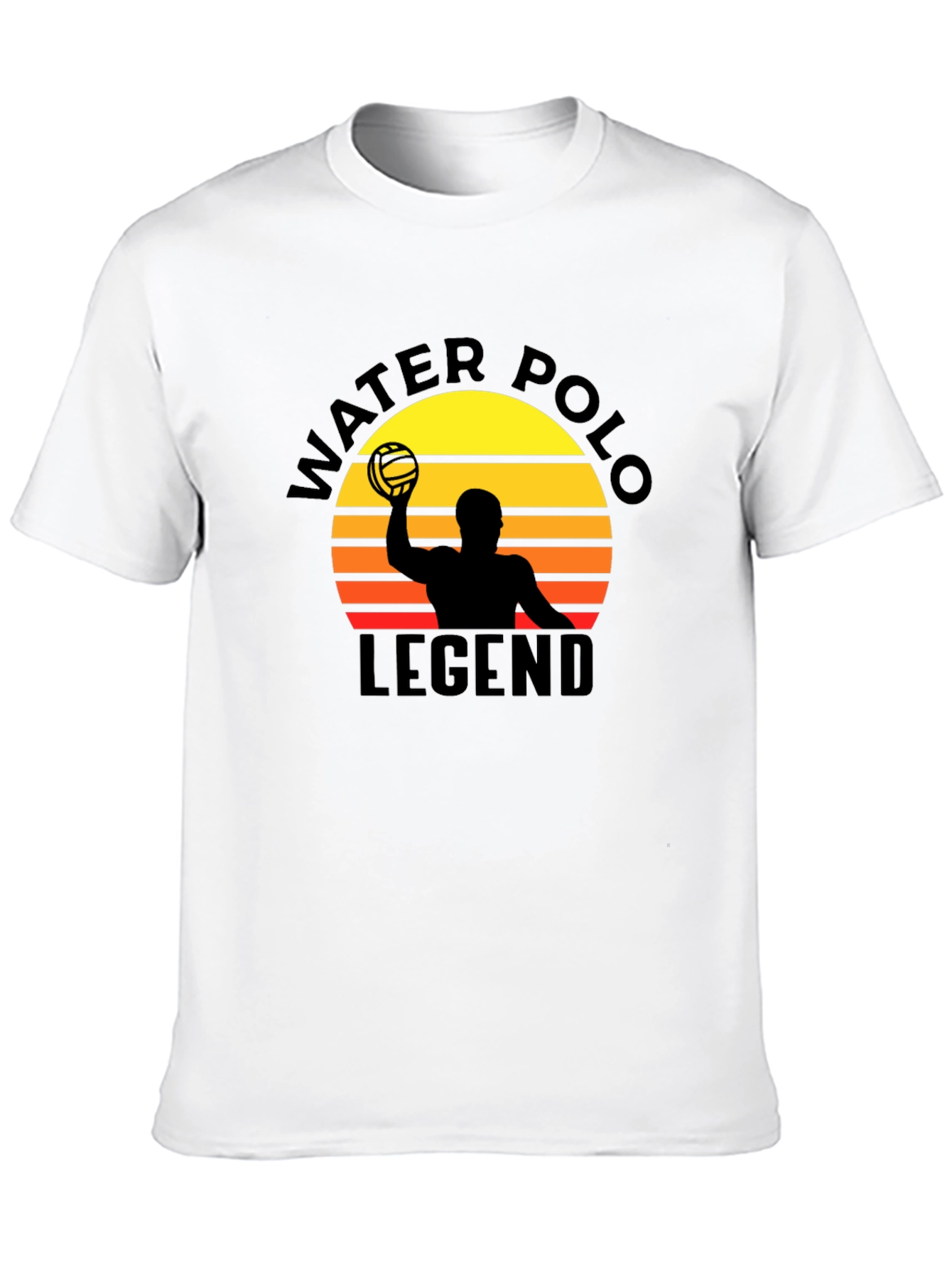 Black Water Polo Legend Graphic Tee - Sunset Design view 10