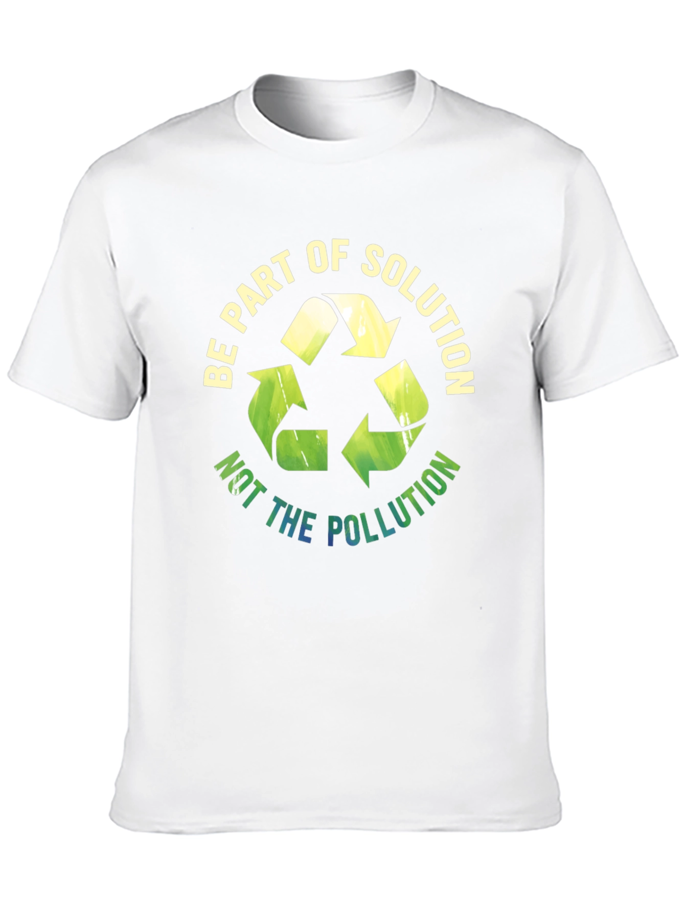 Black Eco-Friendly 'Be Part of Solution' Graphic Tee view 10