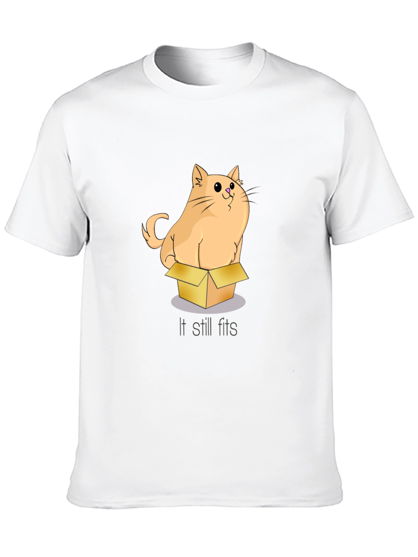 Black Cat in a Box T-Shirt: If It Fits, I Sits view 10