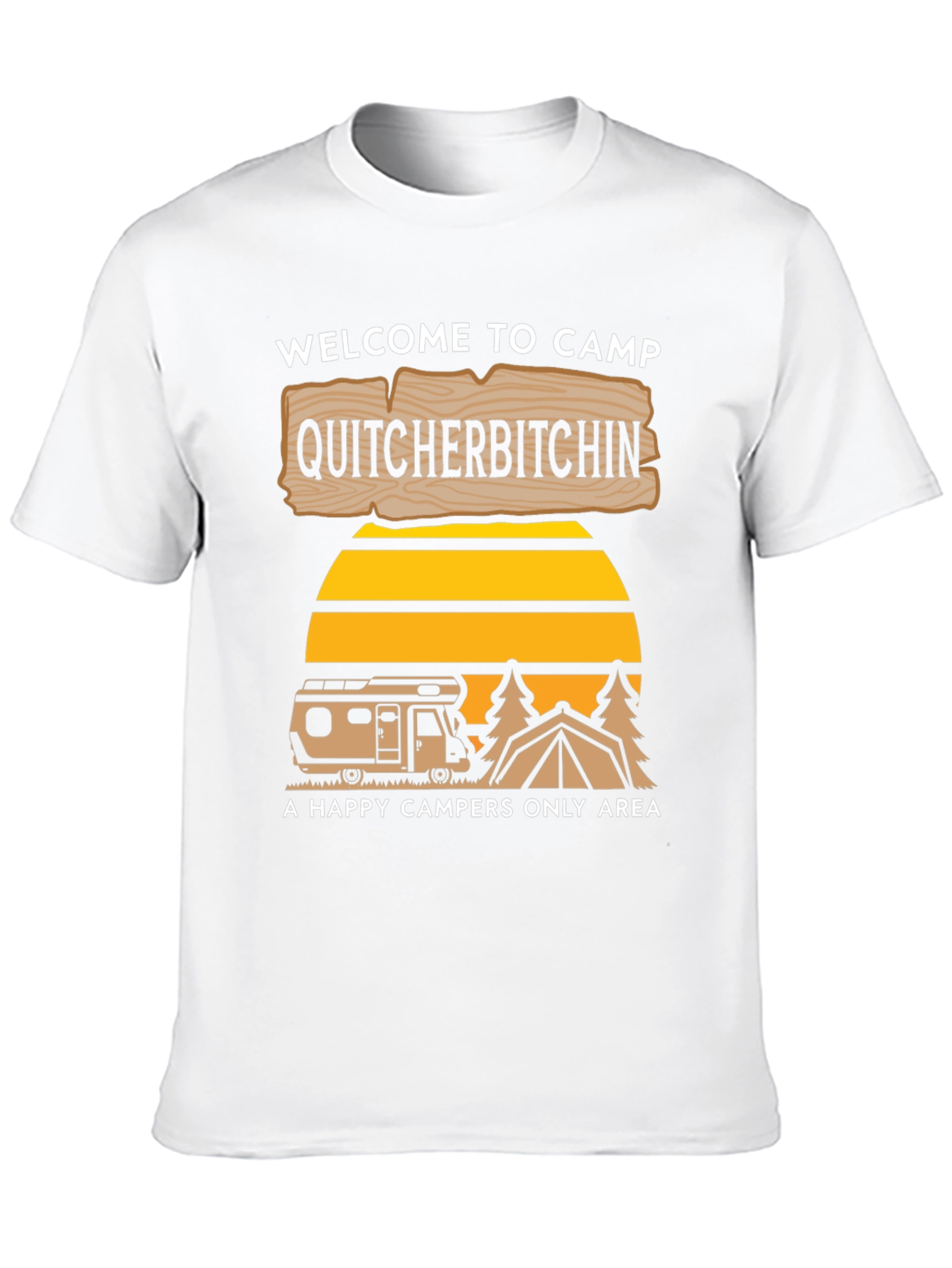 Black Camp Quitcherbitchin' Graphic Tee view 10