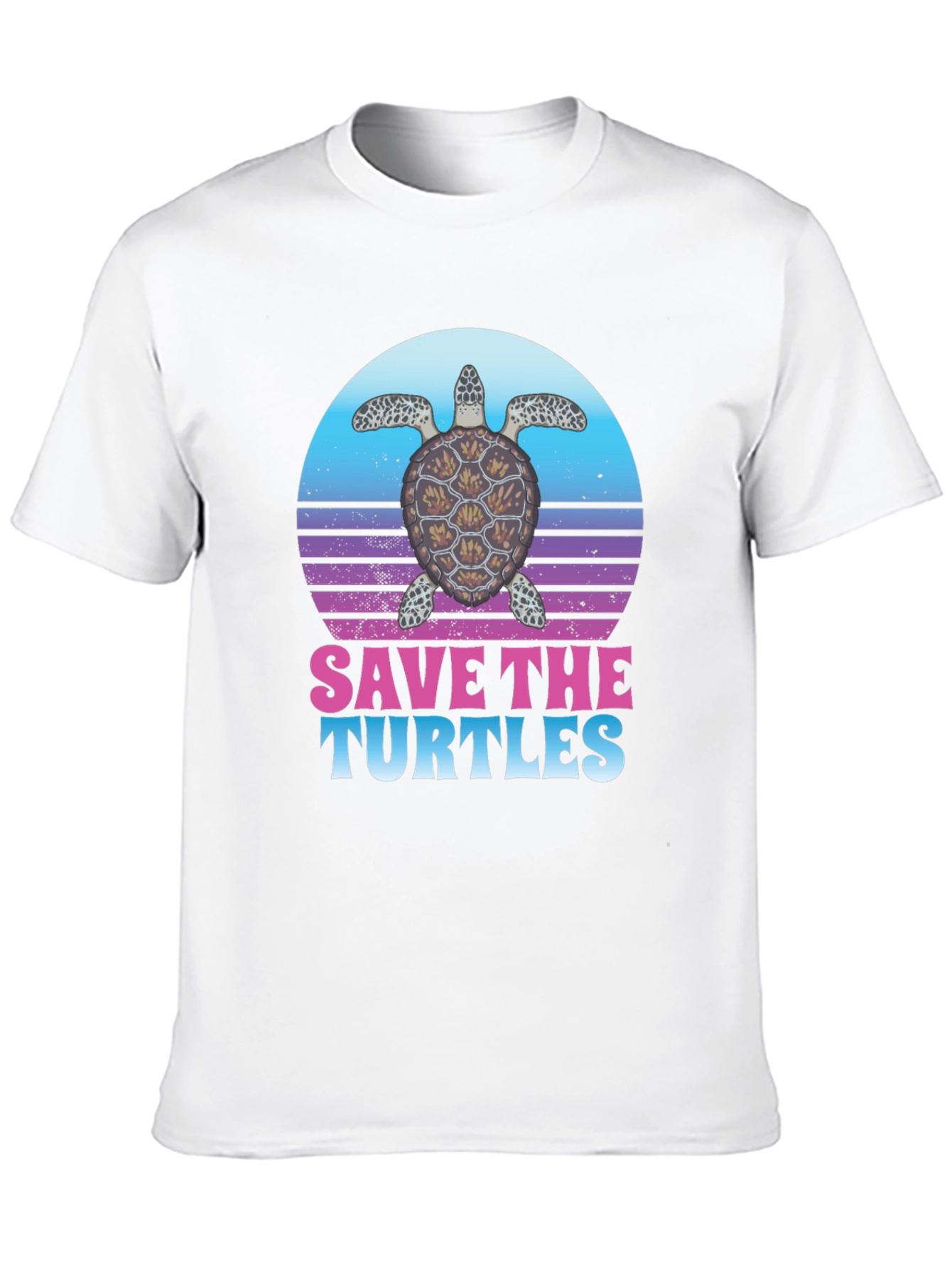 Black Save the Turtles Graphic T-Shirt view 10