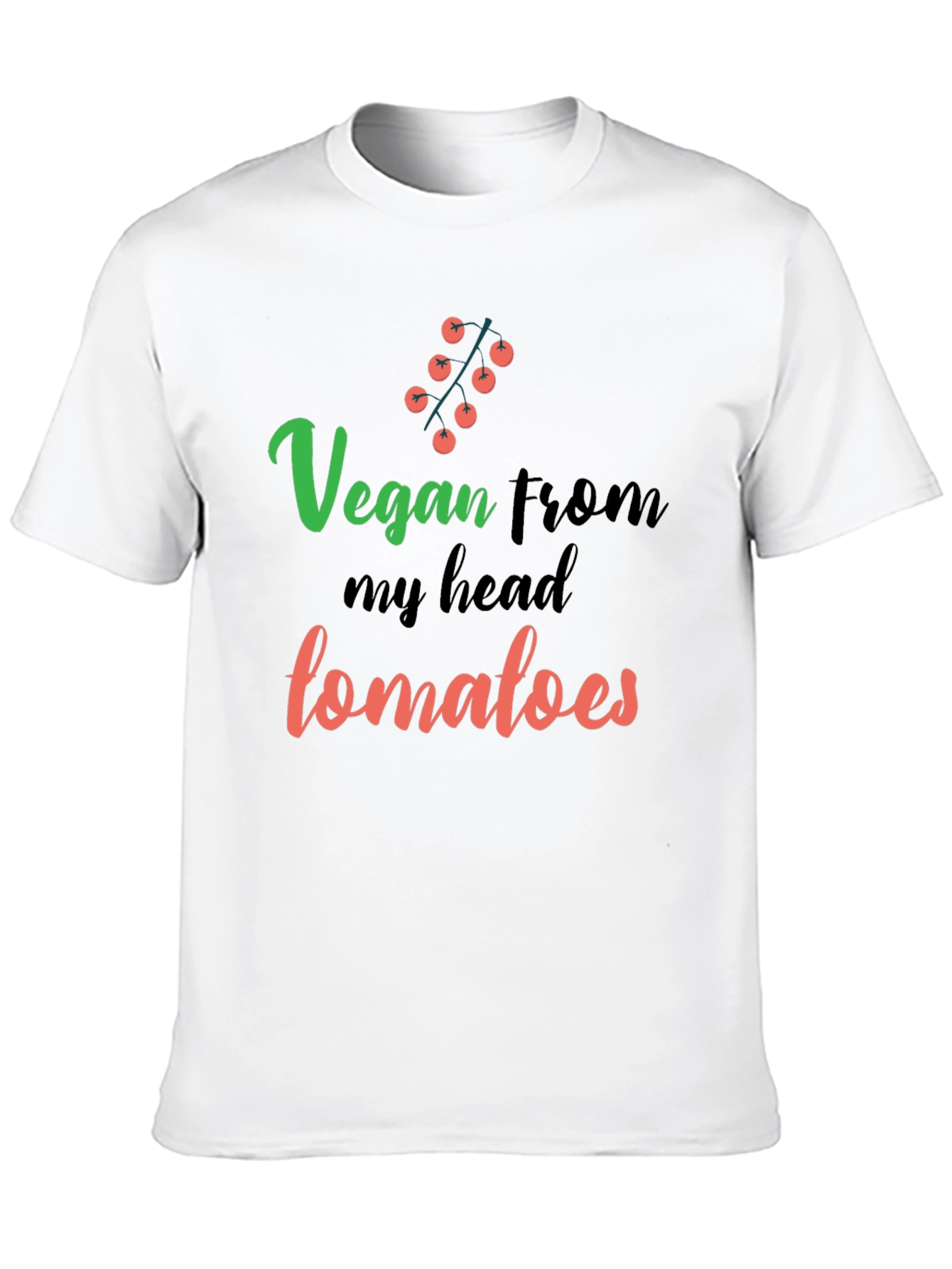 Vegan From My Head Tomatoes Graphic T-Shirt - 10