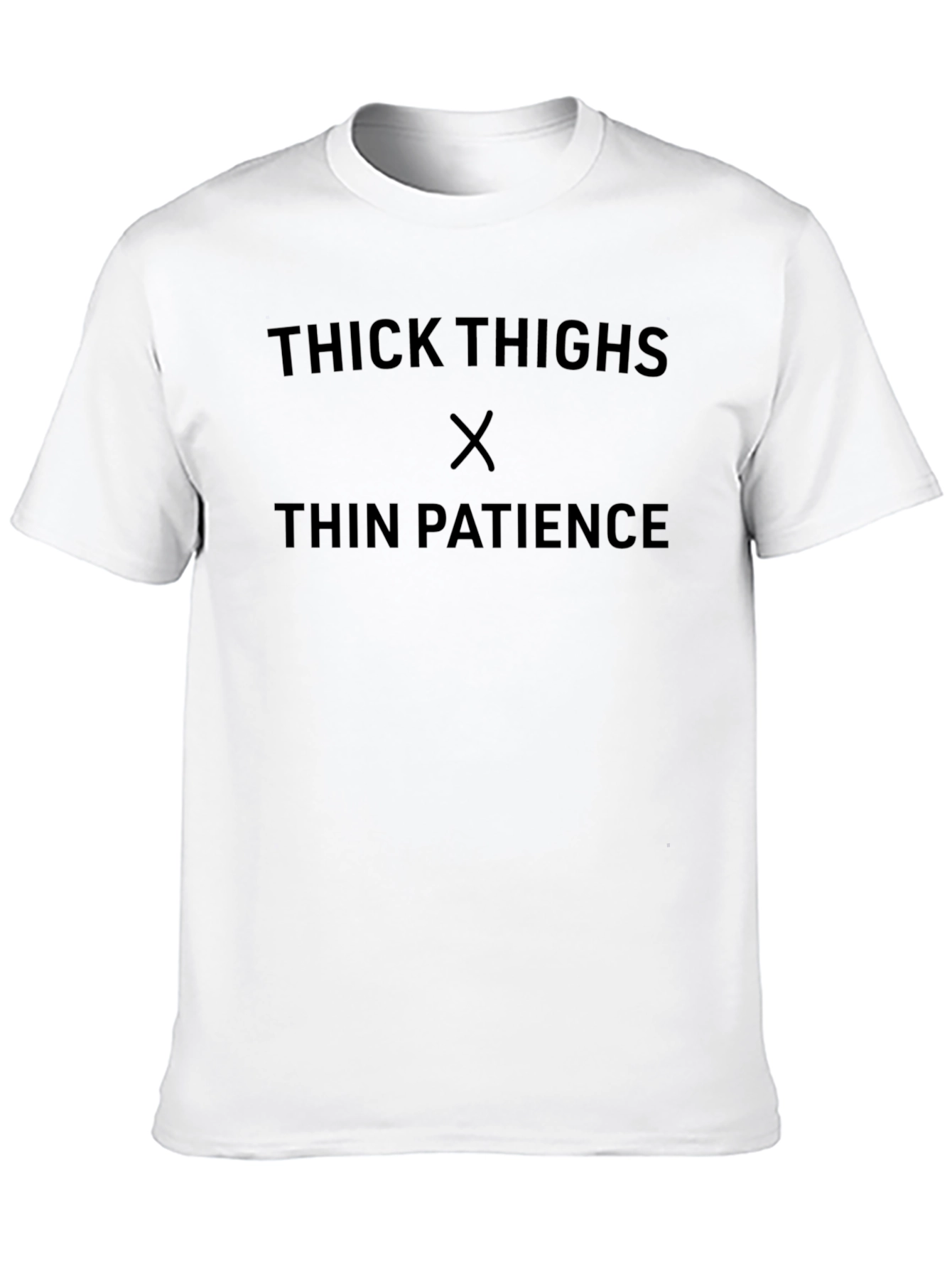 Black Thick Thighs Thin Patience Graphic Tee view 10