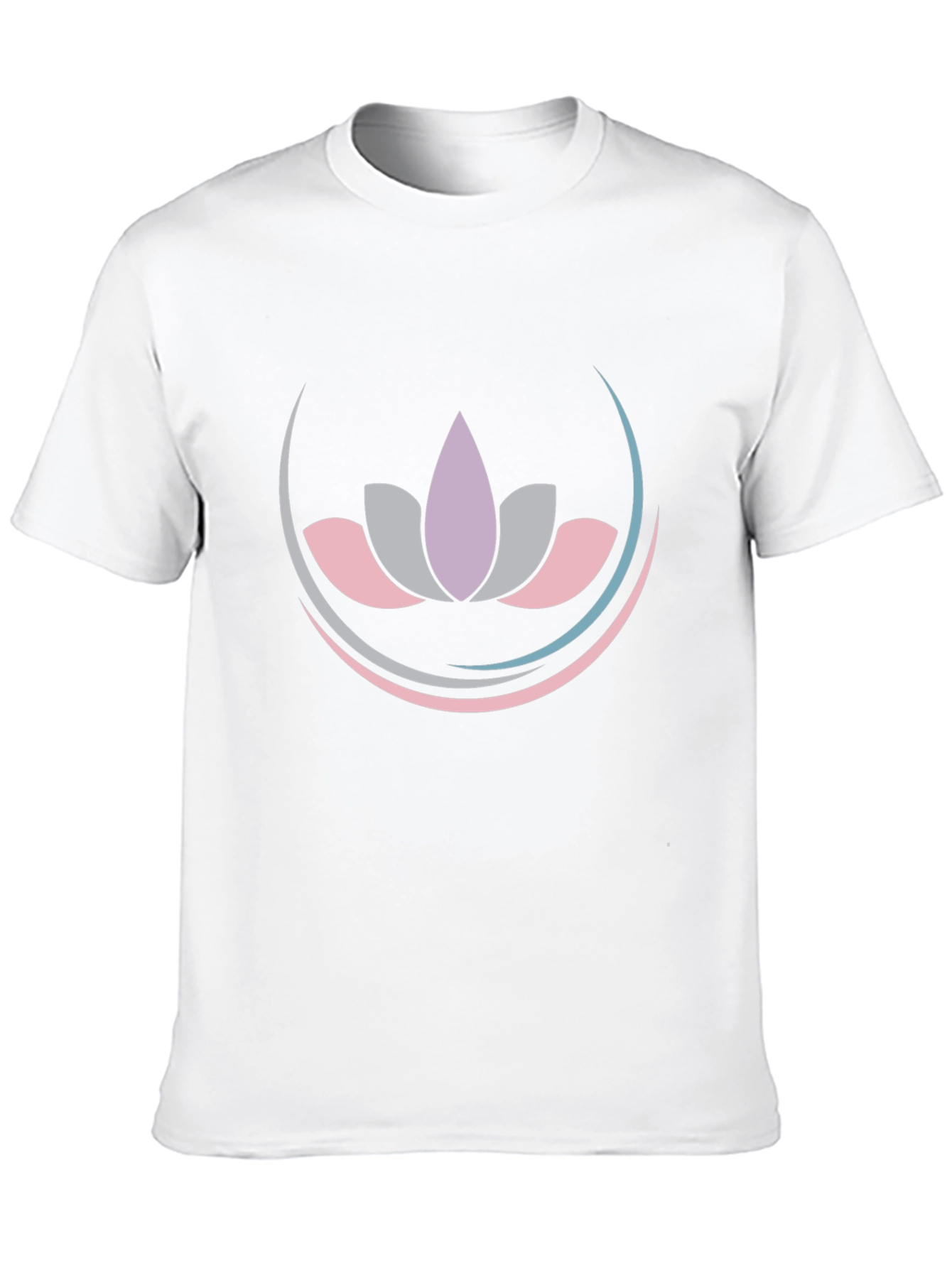 Black Lotus Flower Graphic Tee - Black Cotton Blend Shirt view 10