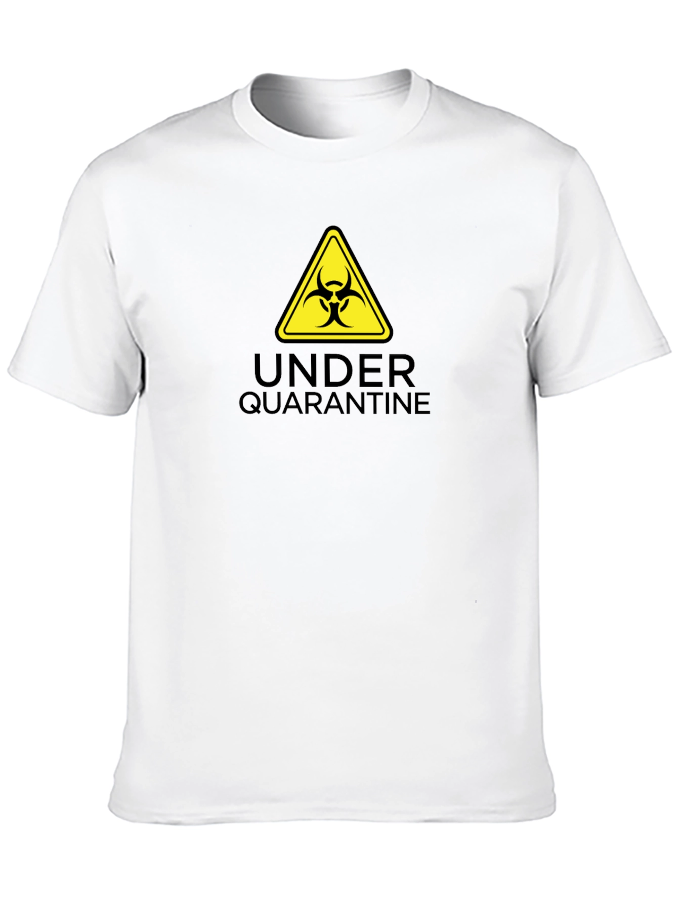 Black Under Quarantine Biohazard T-Shirt - Unisex view 10