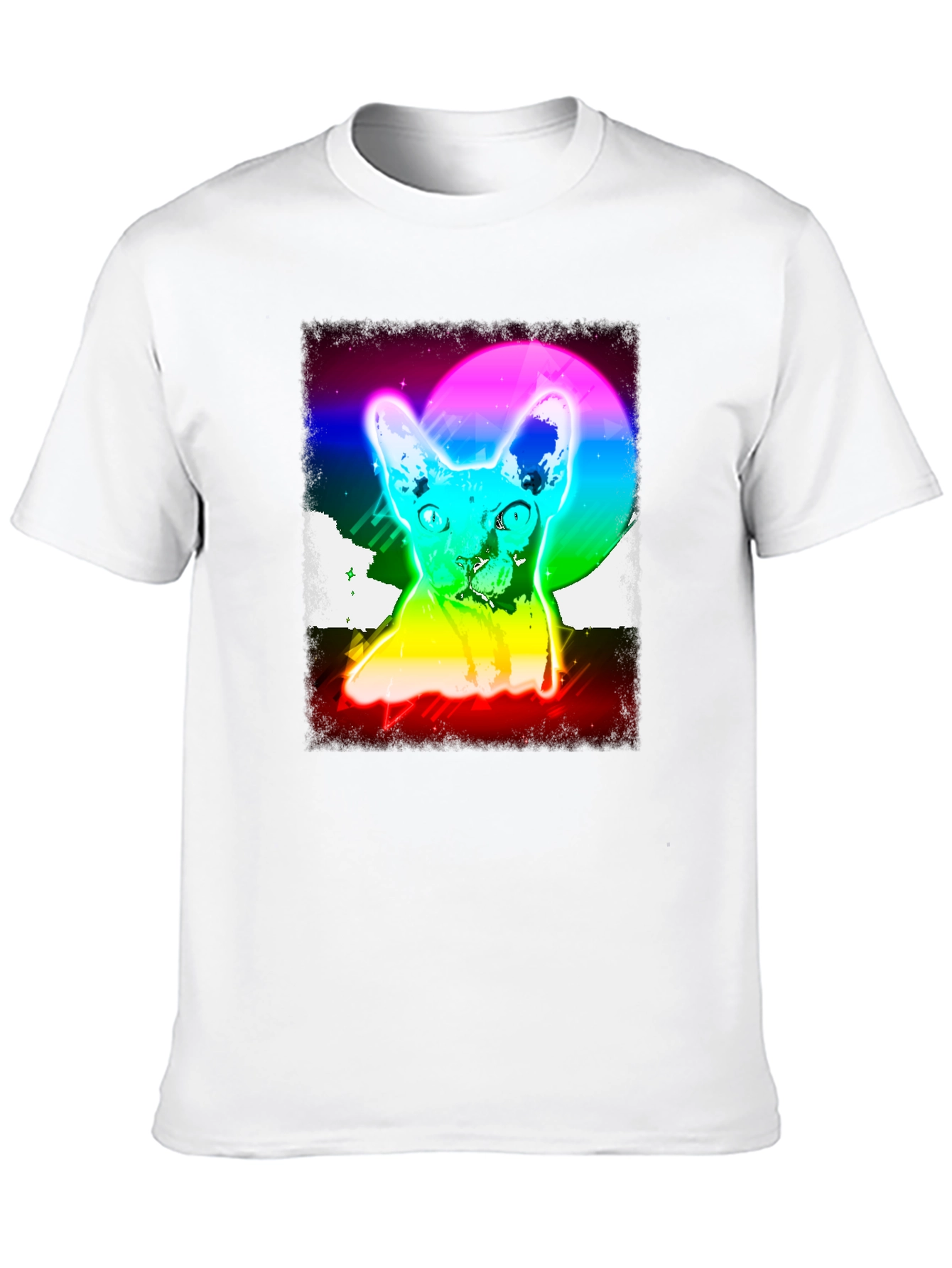 Black Retro Cat Graphic Tee view 10