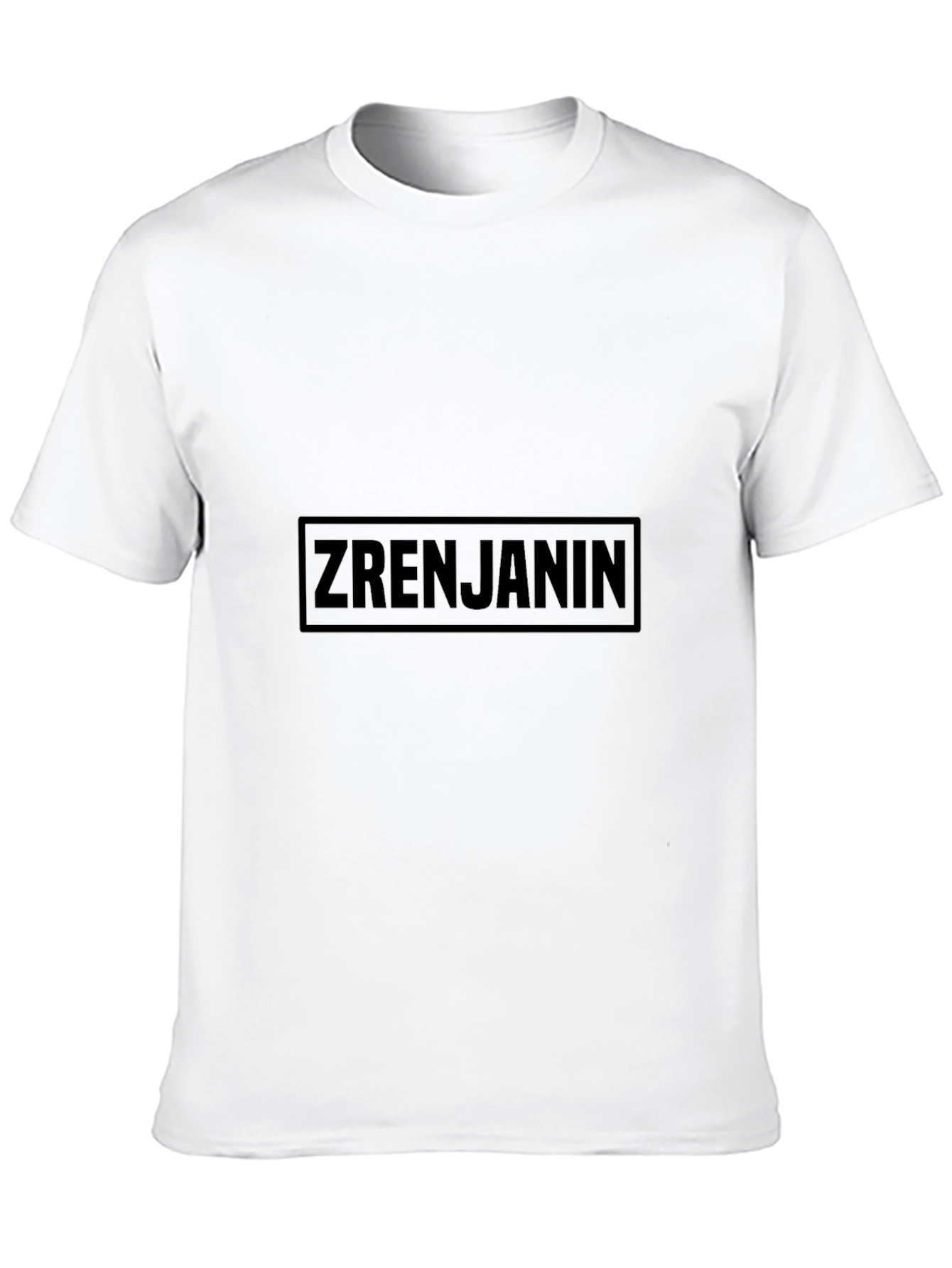 Black Zrenjanin Black Graphic Tee - Men's Short Sleeve T-Shirt view 10