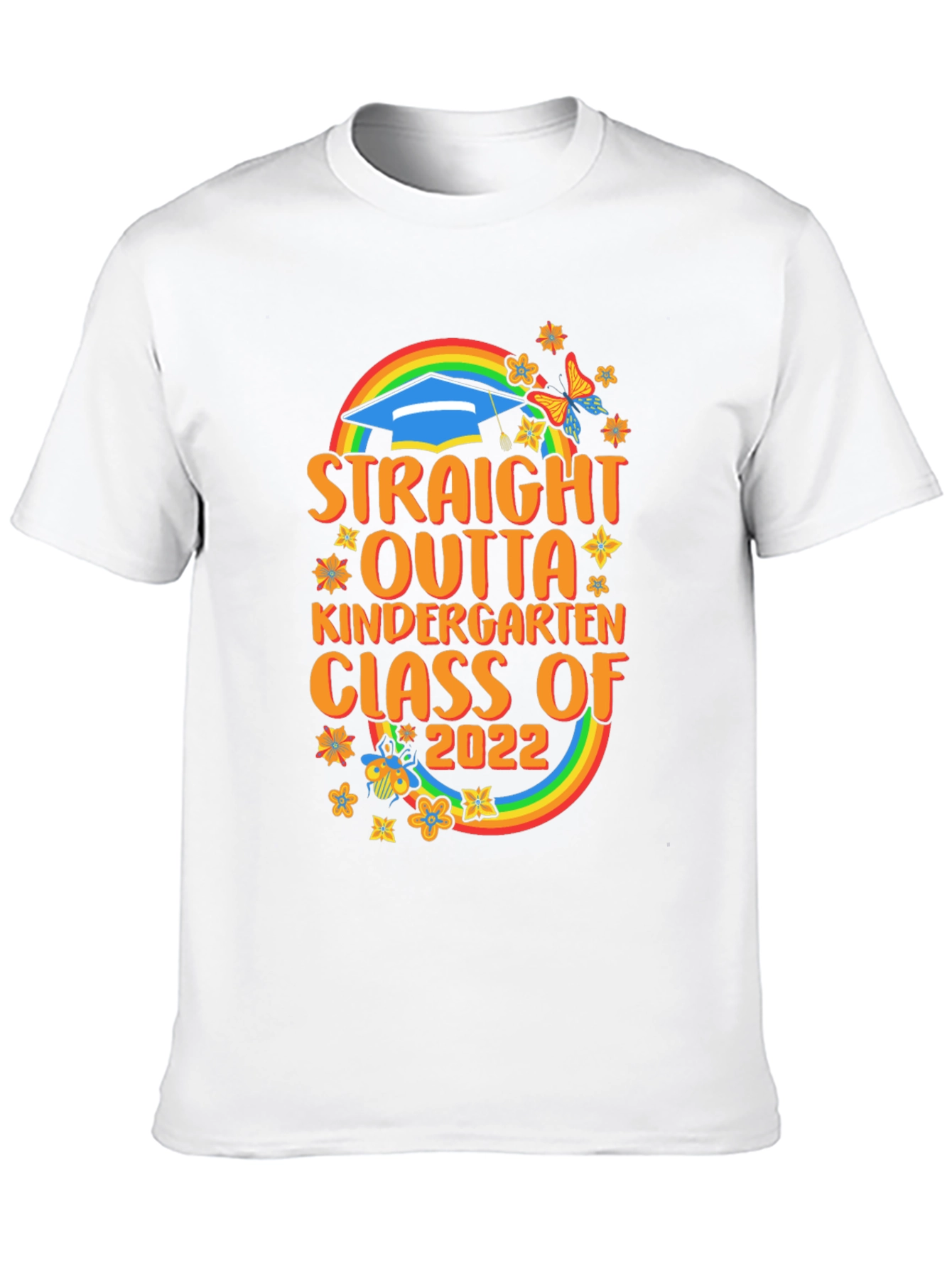 Black Straight Outta Kindergarten Class of 2022 Graduation T-Shirt view 10