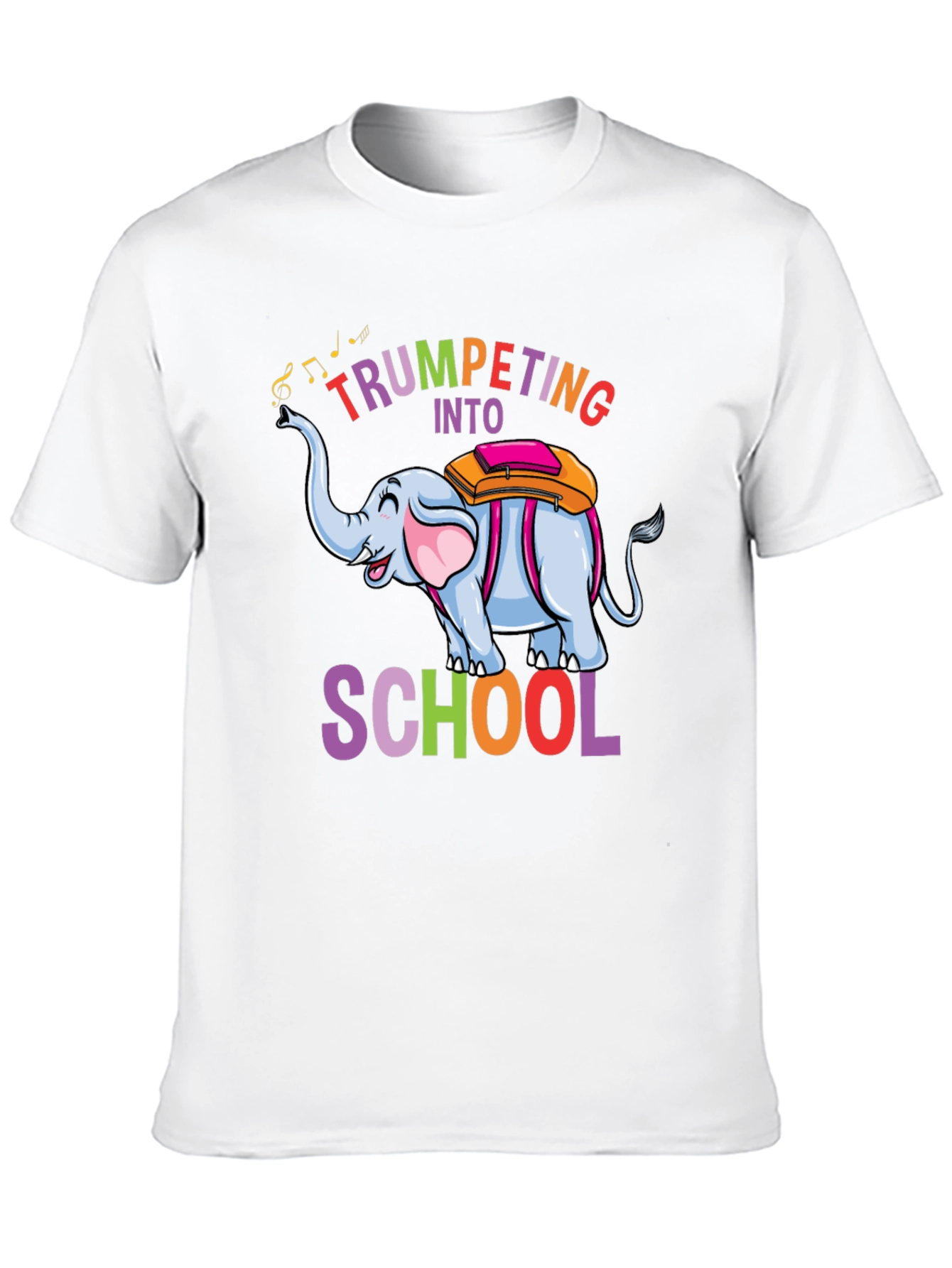 Black Trumpeting Into School Graphic Tee view 10