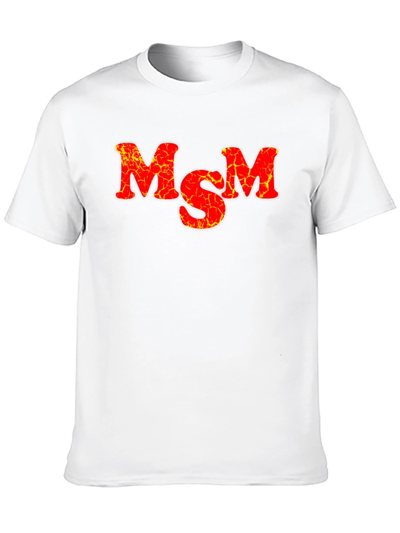 Black MSM Lava T-Shirt - Bold Graphic Tee view 10