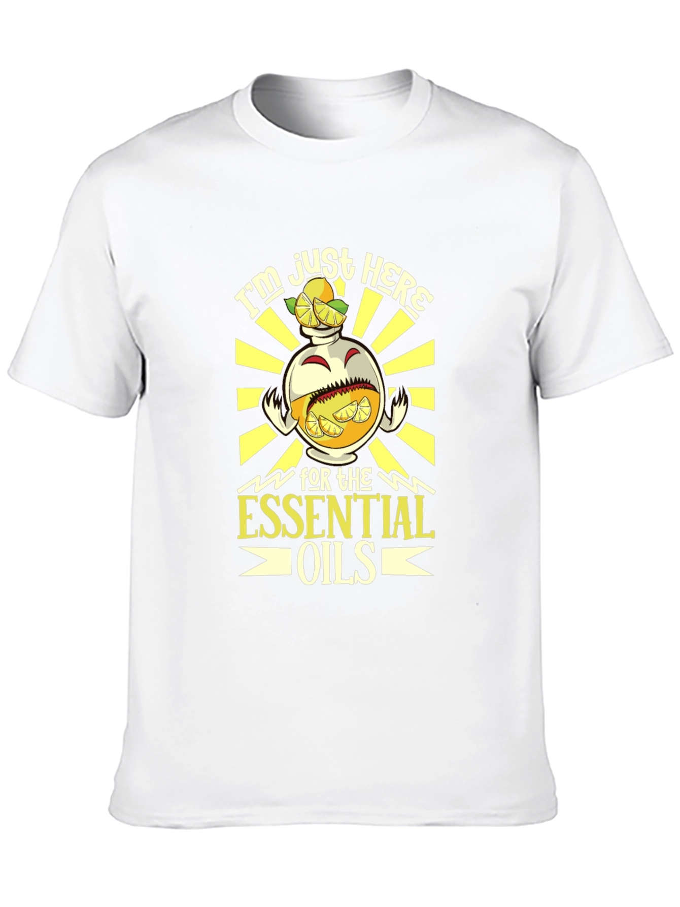 Black Essential Oils Graphic Tee - Black Cotton Blend view 10