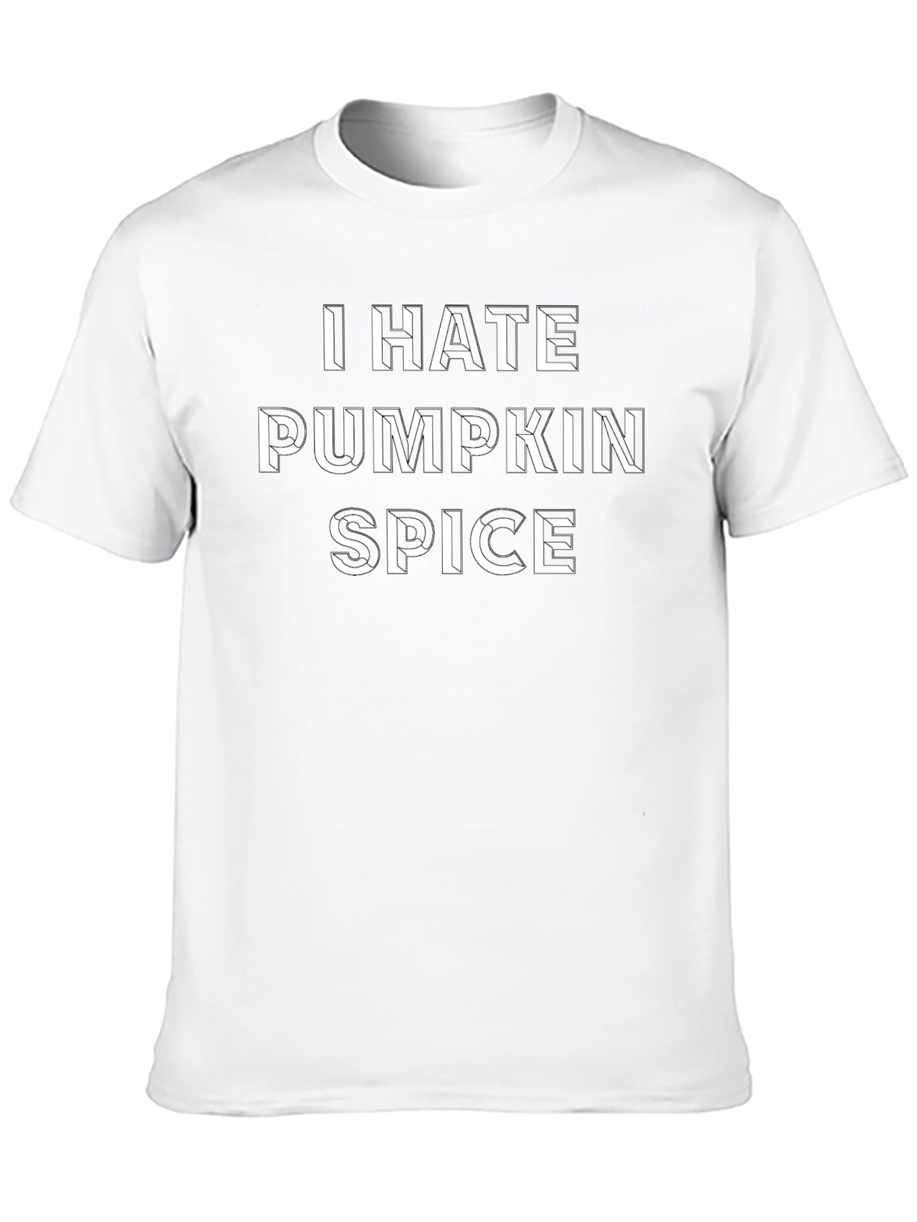 Black I Hate Pumpkin Spice Graphic T-Shirt view 10