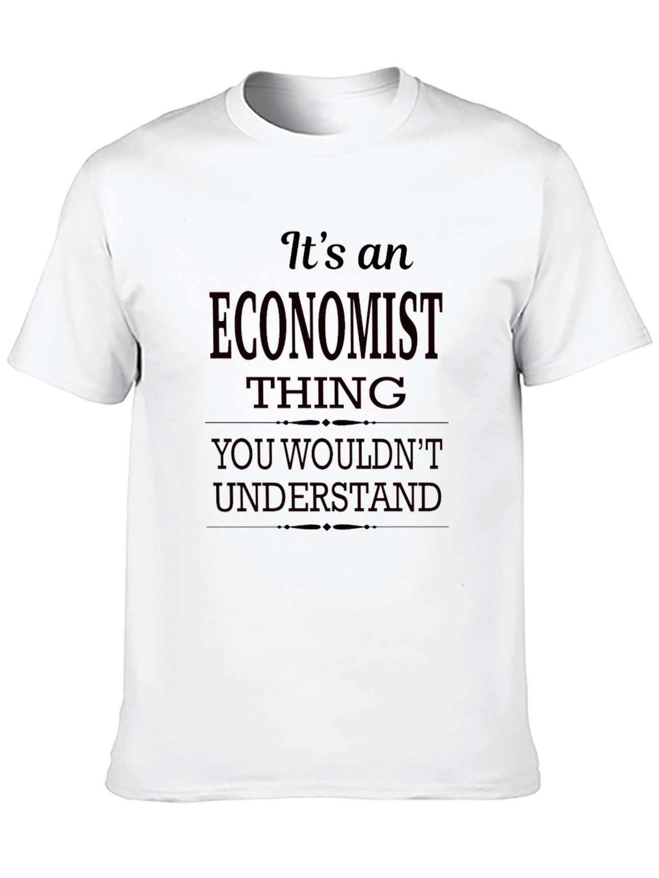 Black Economist Thing Graphic T-Shirt view 10