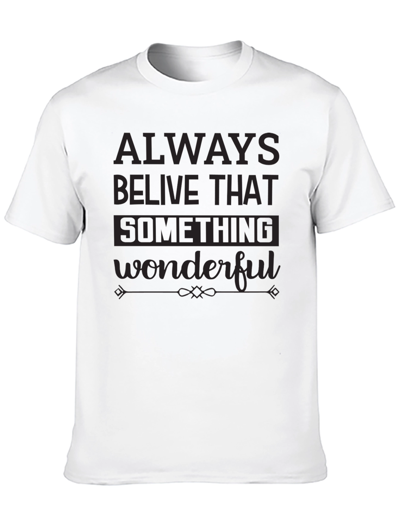 Black Inspirational Quote Black T-Shirt view 10