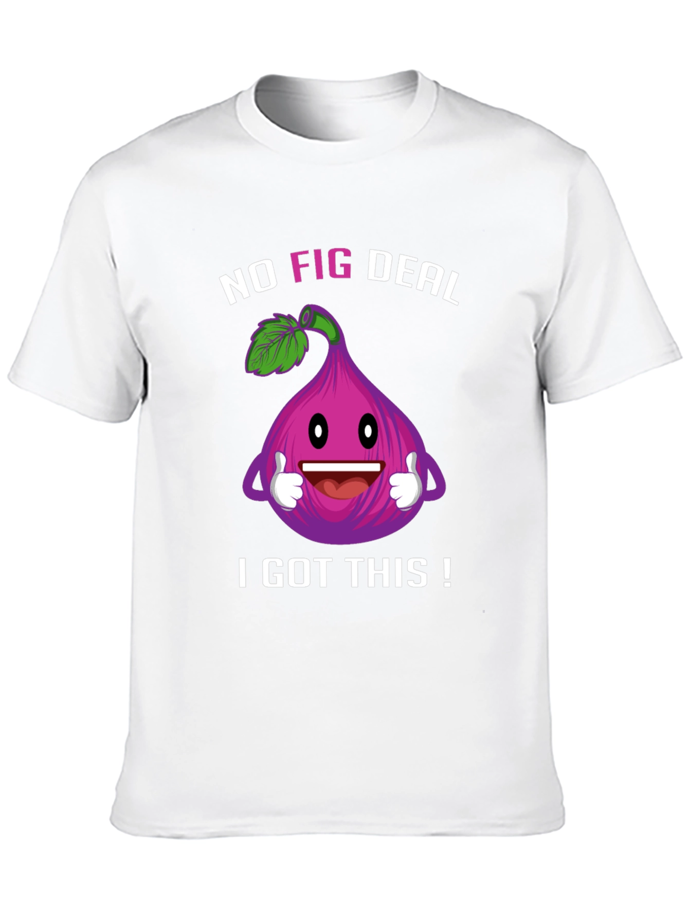 Black Funny No Fig Deal T-Shirt view 10
