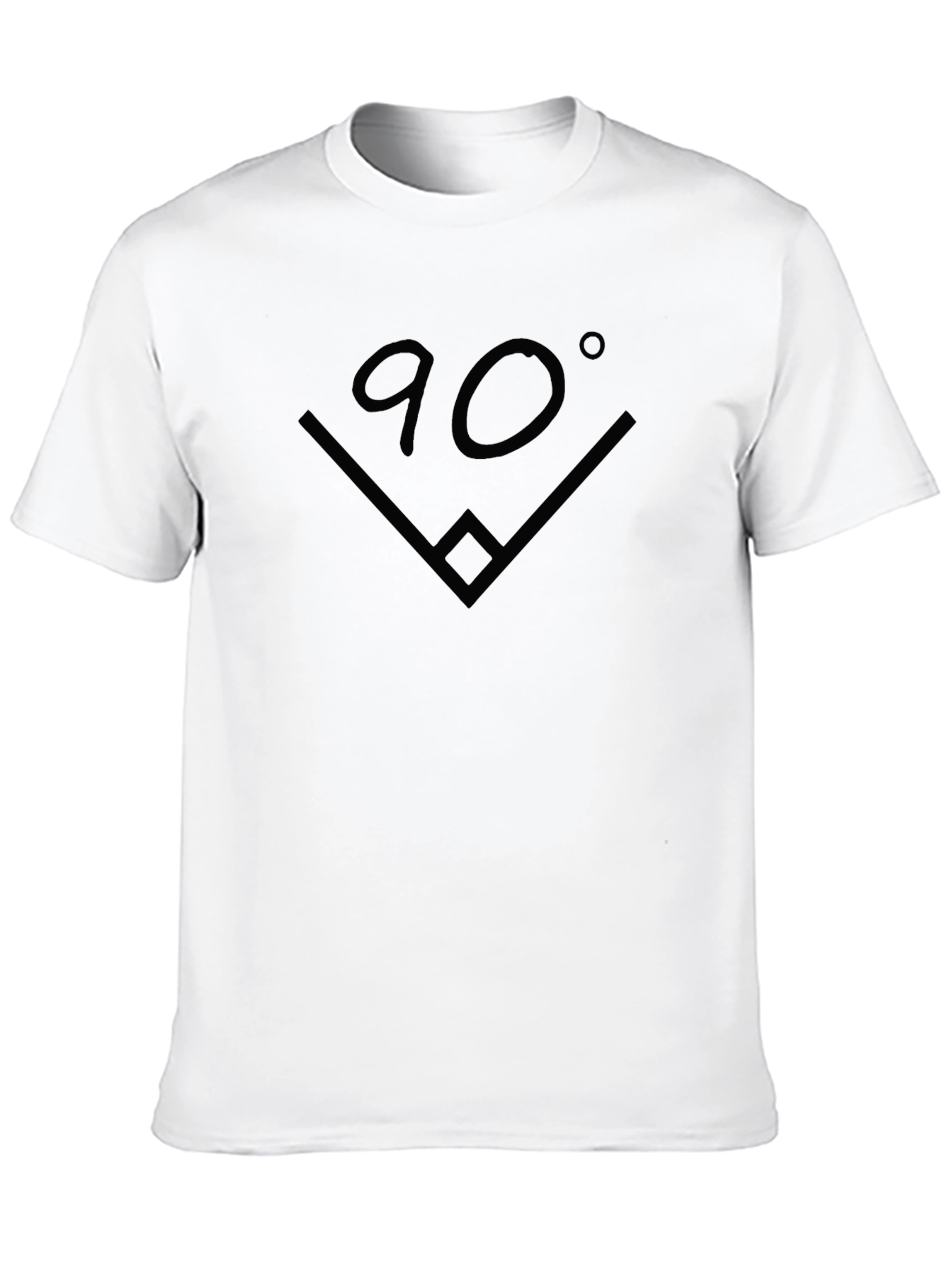 Black 90 Degree Angle Graphic T-Shirt view 10