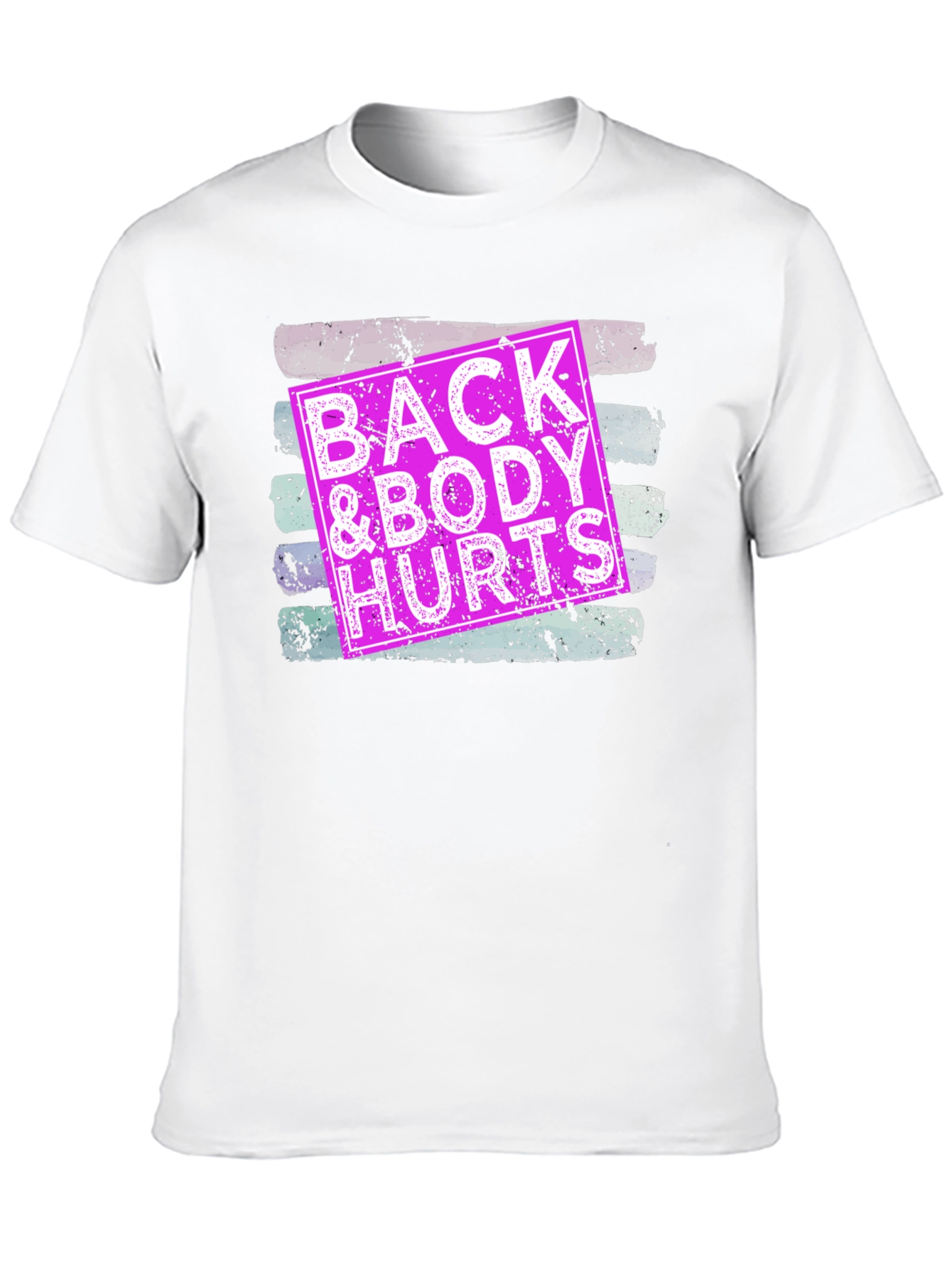 Black Back & Body Hurts Graphic Tee - Unisex view 10