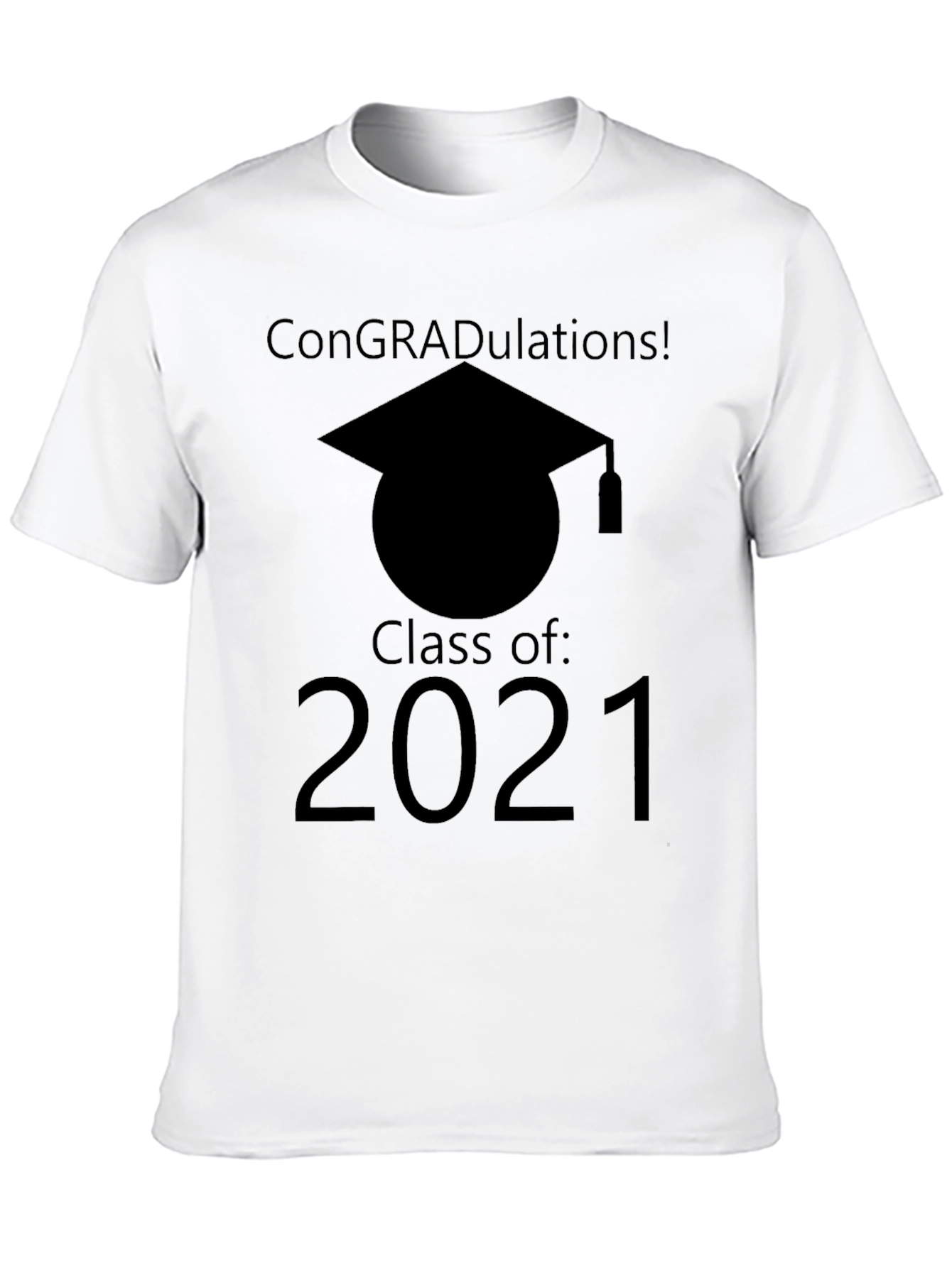 Black Class of 2021 Graduation T-Shirt view 10