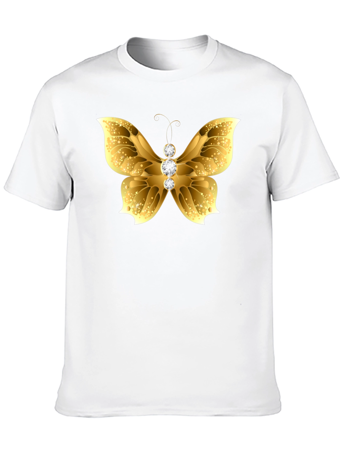 Black Golden Butterfly Tee view 10
