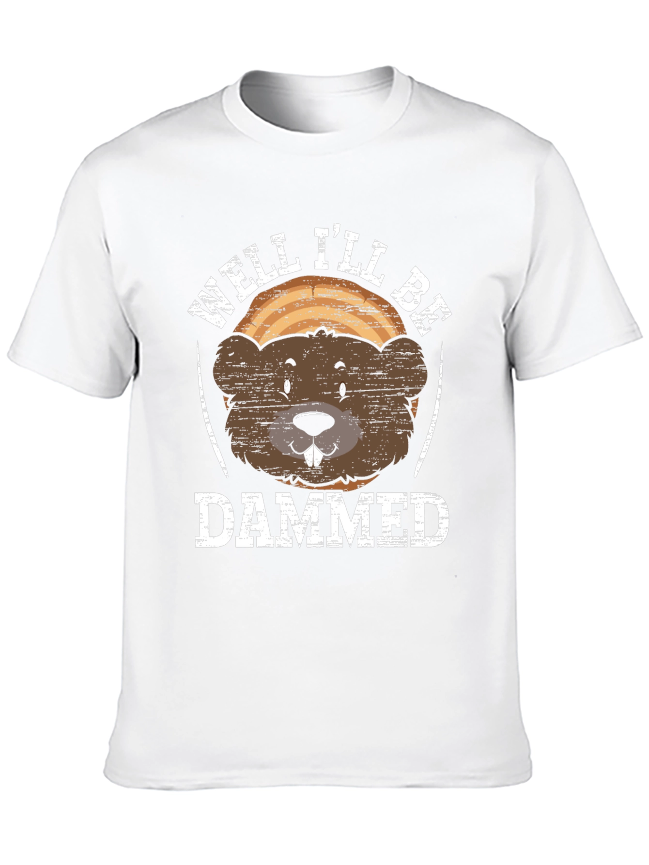 Black Well I'll Be Dammed Beaver Graphic T-Shirt view 10