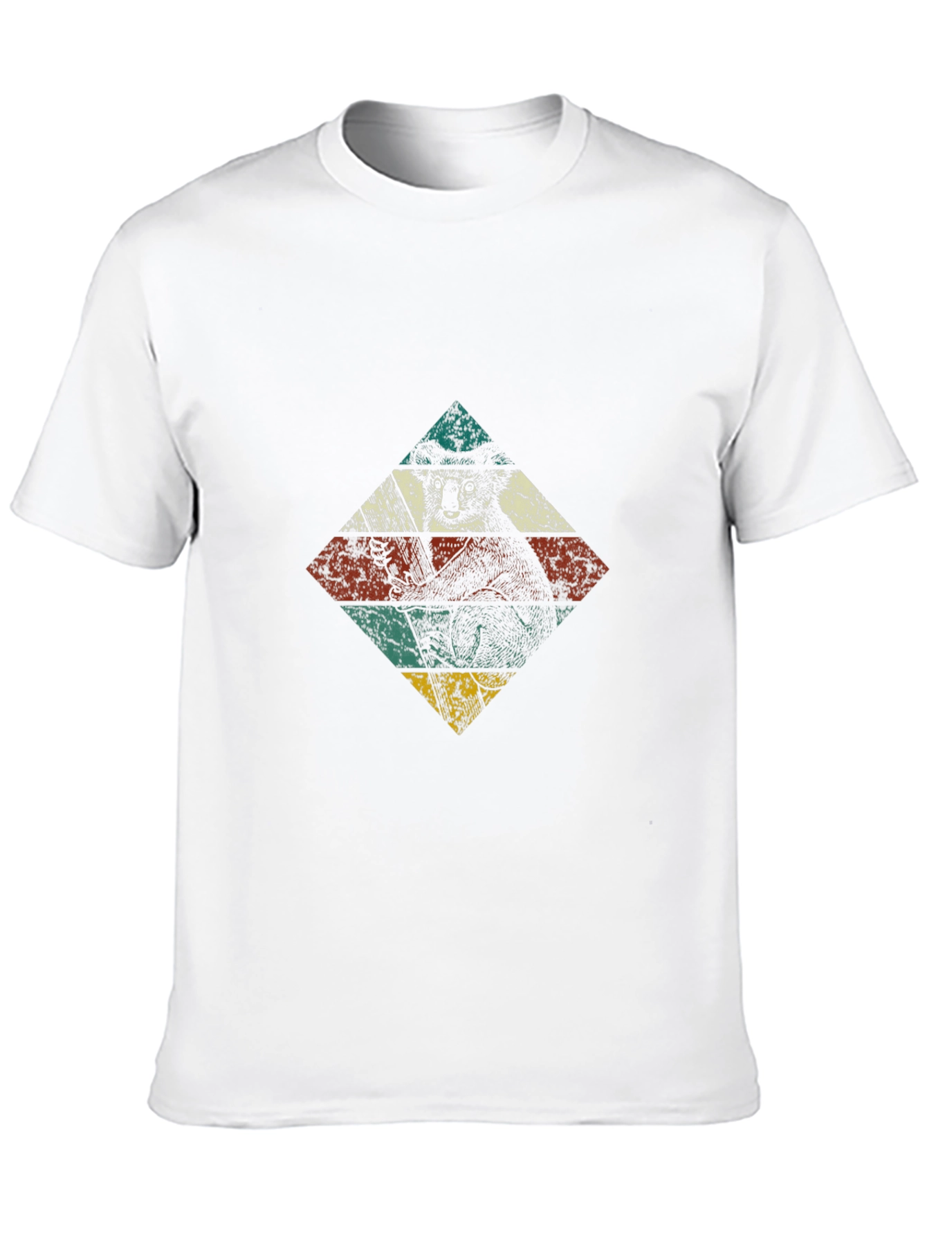 Black Retro Koala Bear Diamond Graphic Tee view 10