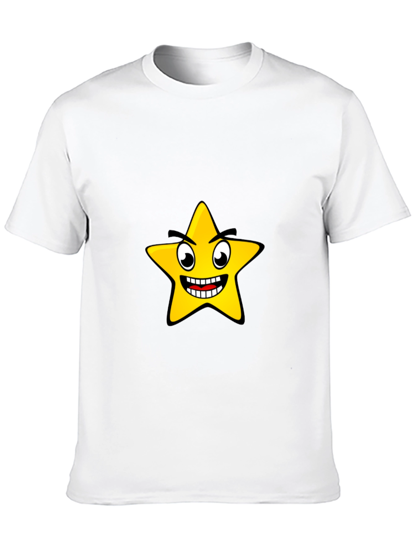 Black Funny Star Graphic Black T-Shirt view 10