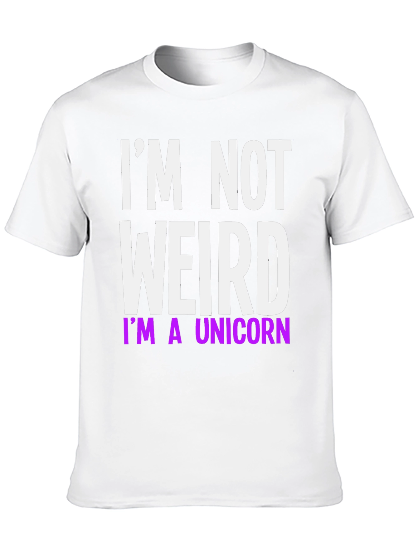 Black I'm Not Weird I'm A Unicorn T-Shirt view 10