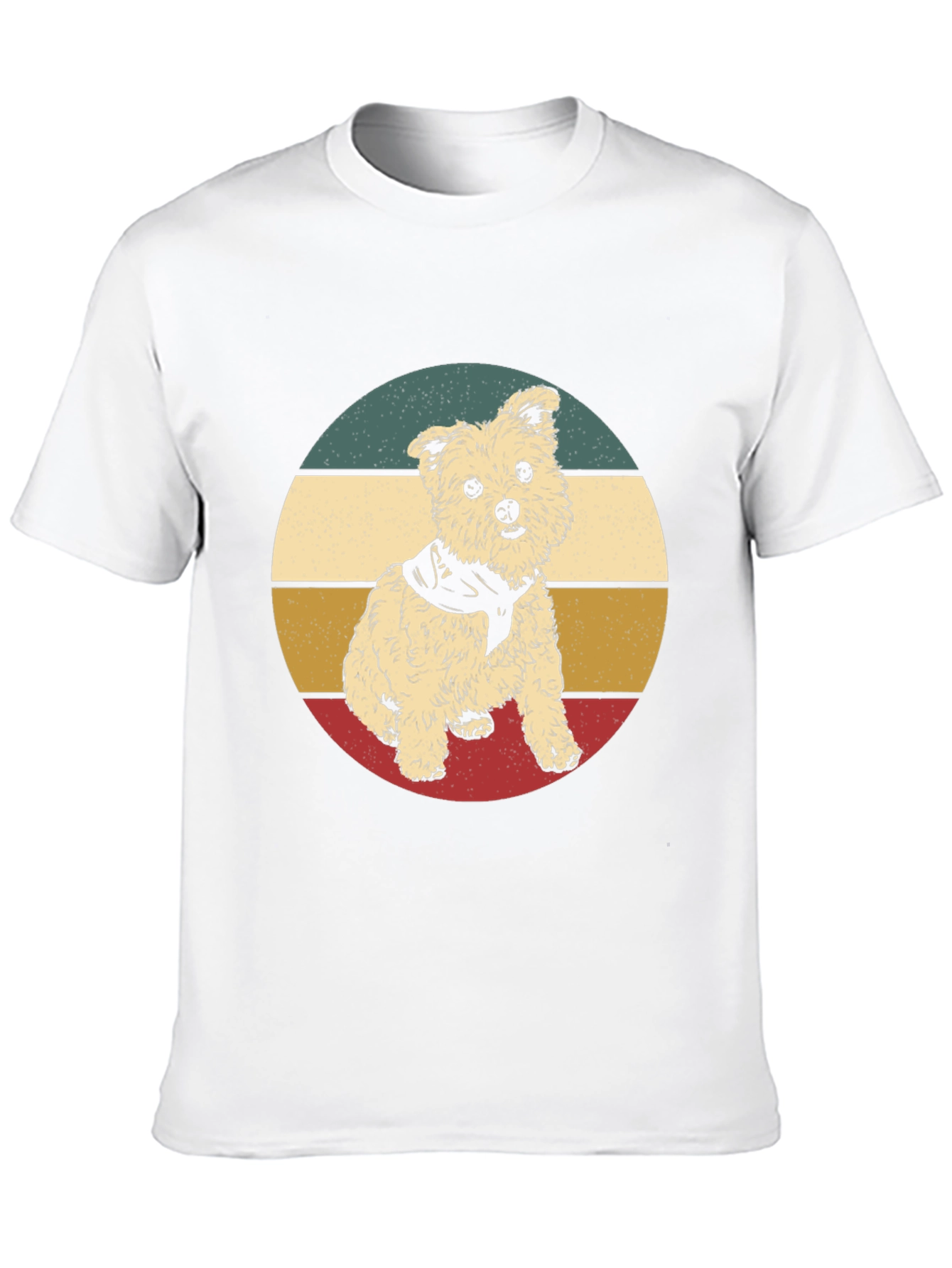 Retro Dog Graphic Tee - Vintage Style T-Shirt - 10