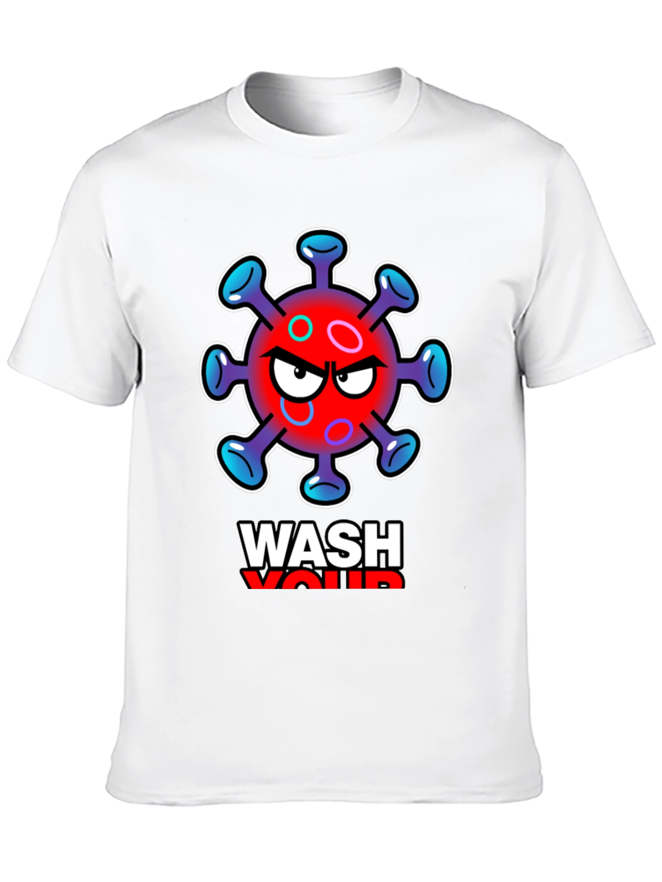 Black Wash Your Hands Black Graphic Tee view 10