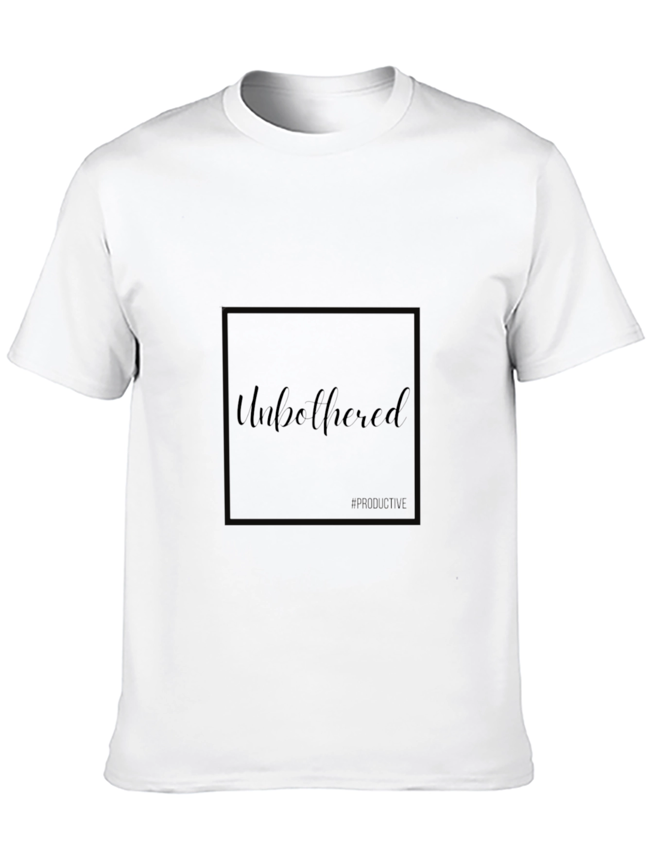 Black Unbothered Black T-Shirt - Modern, Casual Fit view 10