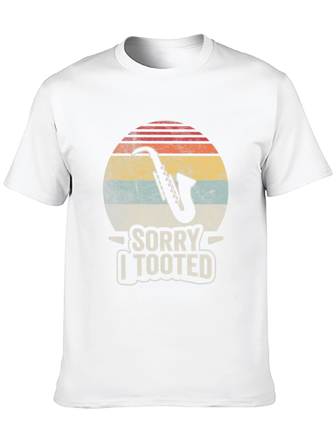 Black Sorry I Tooted Saxophone Graphic Tee view 10