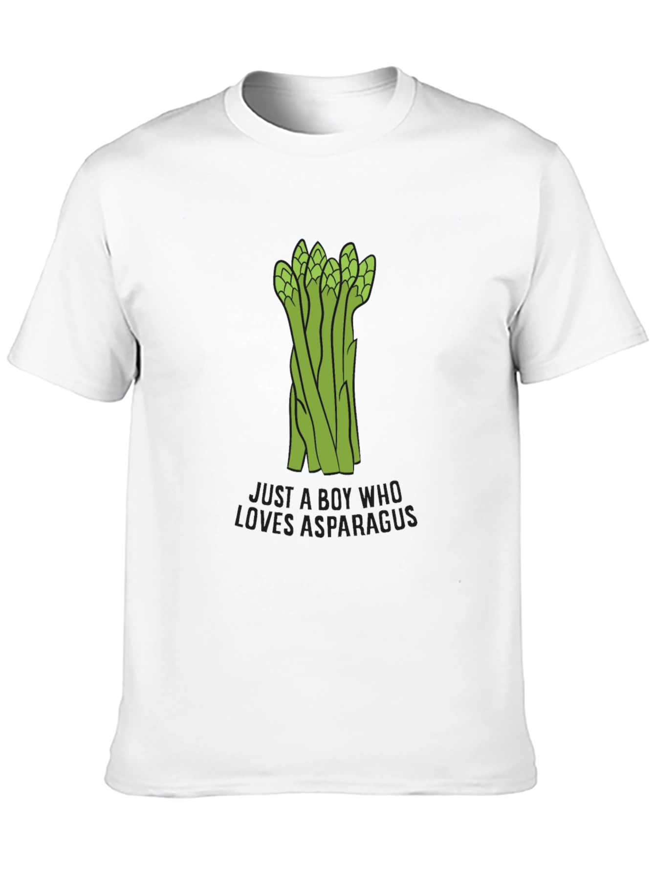 Black Asparagus Lover Men's Black T-Shirt - Funny Foodie Tee view 10