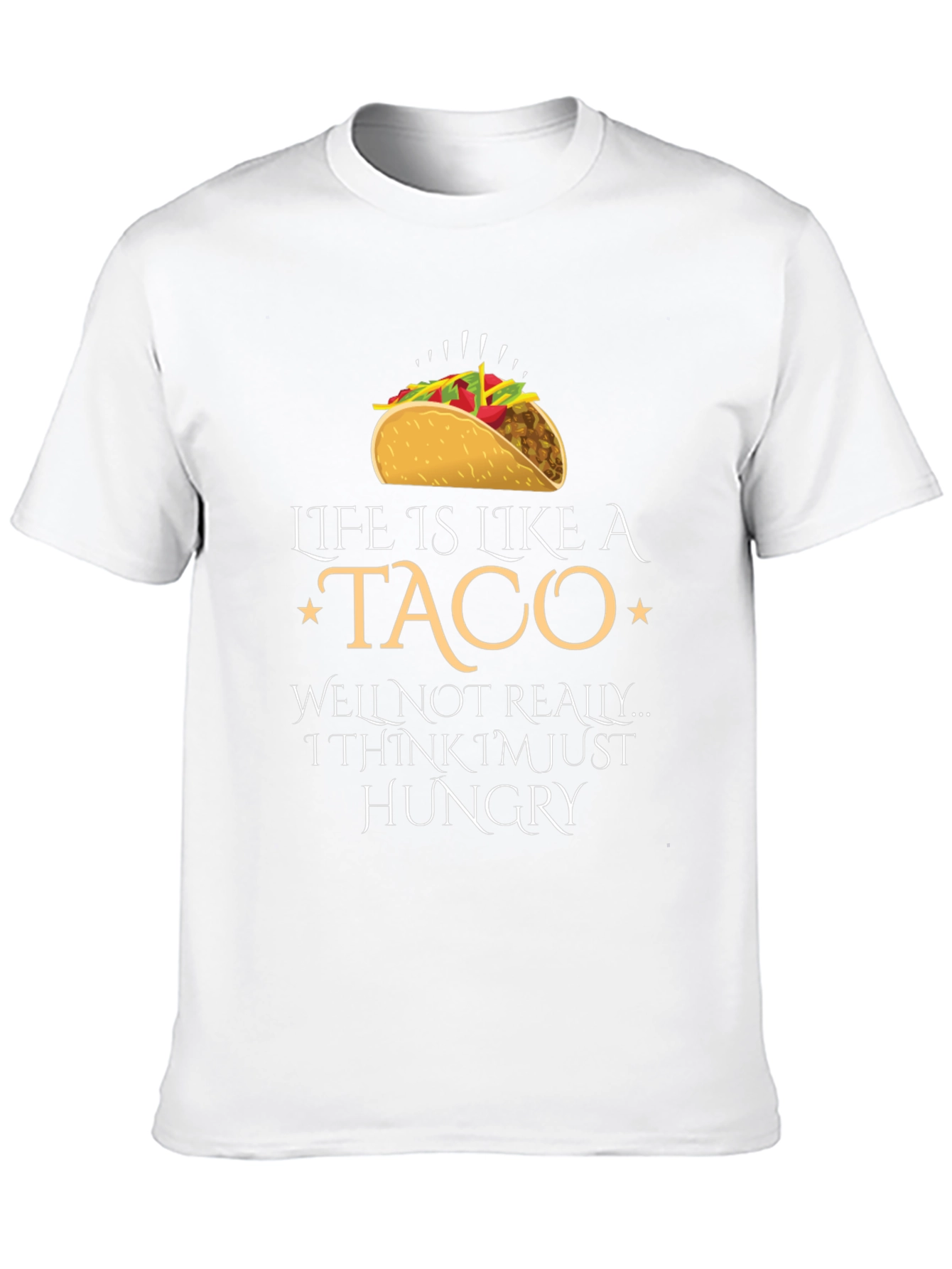 Black Life is Like a Taco Graphic Tee - Hungry T-Shirt view 10