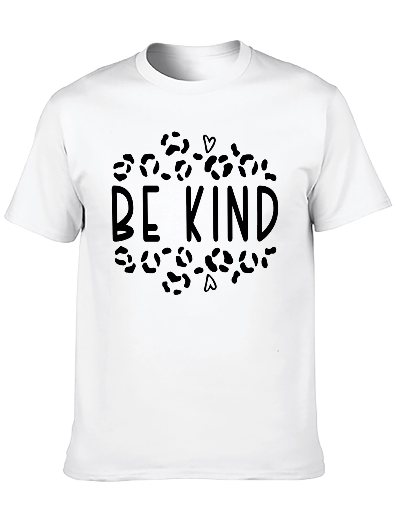 Black Be Kind Leopard Print Graphic T-Shirt view 10
