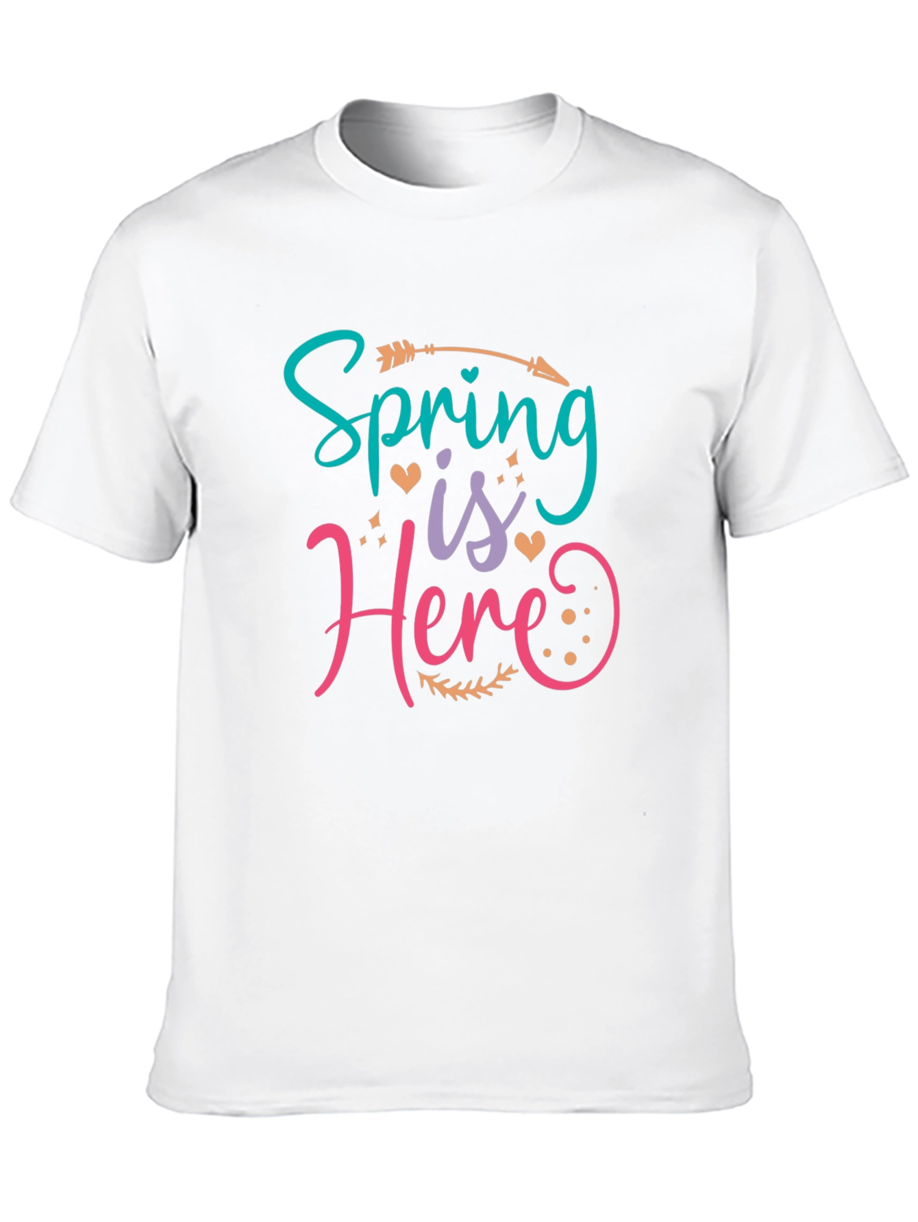 Black Spring is Here T-Shirt - Black Cotton Blend view 10