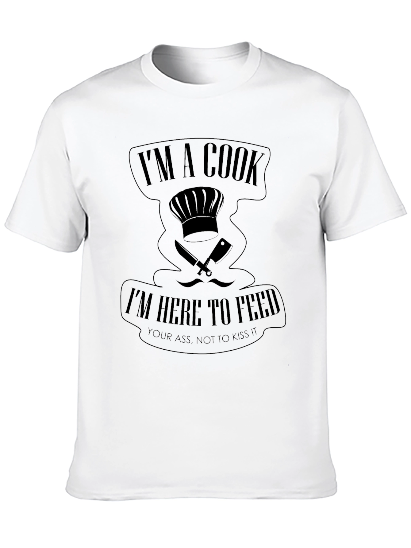 Black I'm A Cook Funny Graphic Print Tee view 10